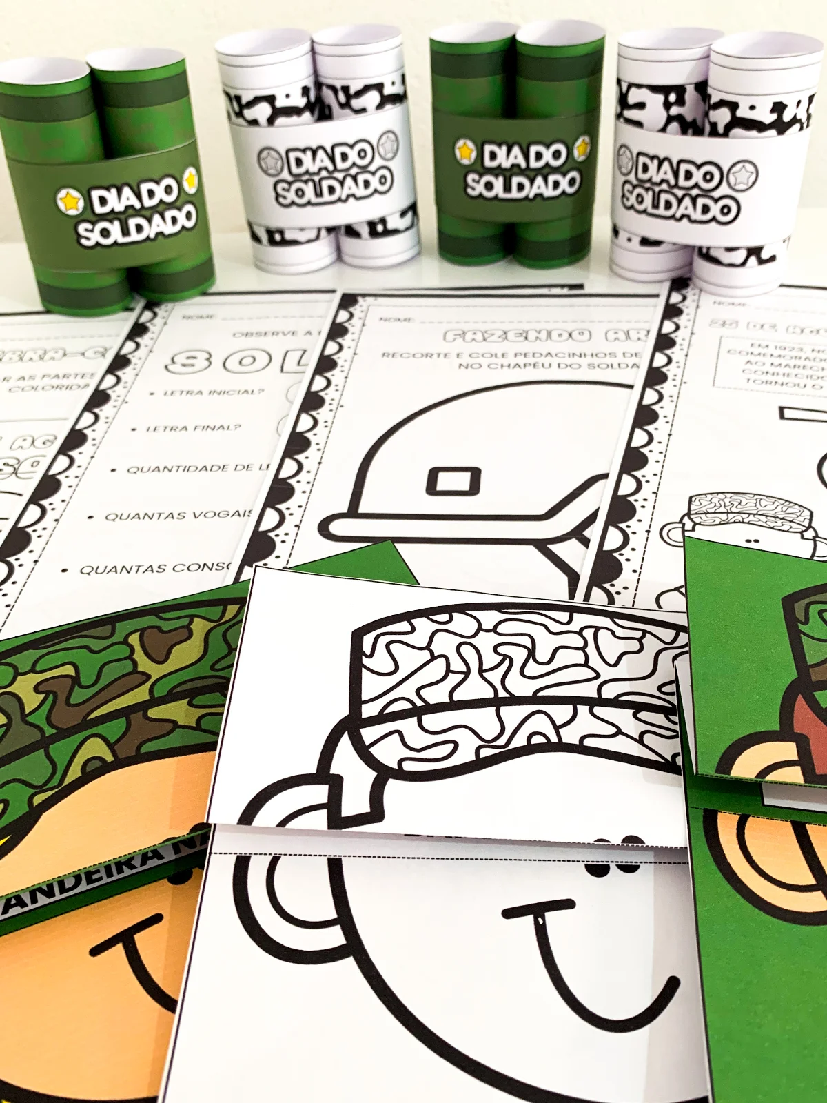 10 Atividades + Binóculo - Dia do Soldado — Português para Educação Infantil: Atividades para trabalhar o Dia do Soldado…