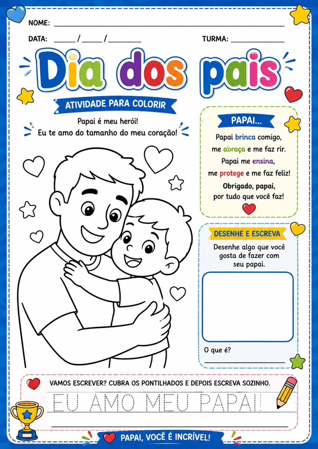 10 atividades para o dia dos pais.🎨 O Dia dos Pais pode ser especial. — amostra 1: Se você procura uma atividade simples,… 10 atividades para o dia dos pais.🎨 O Dia dos Pais pode ser especial. — amostra 1: Se você procura uma atividade simples,…
