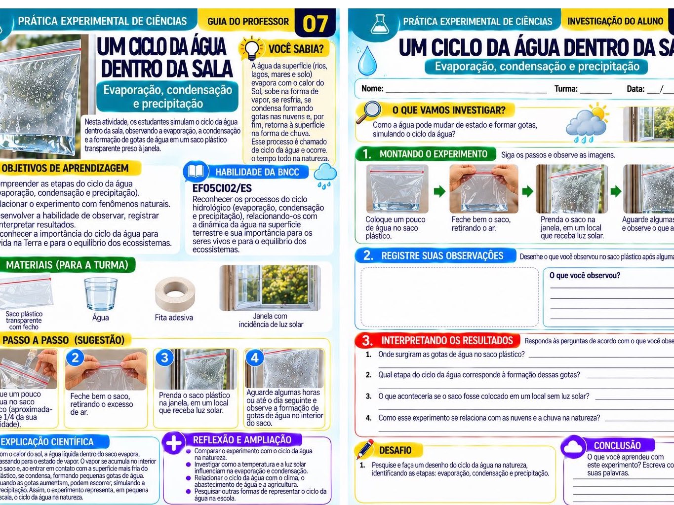 10 Aulas Práticas de Ciências para o Ensino Fundamental – Módulo 1 — amostra 1: 10 aulas práticas de Ciências com guia do…