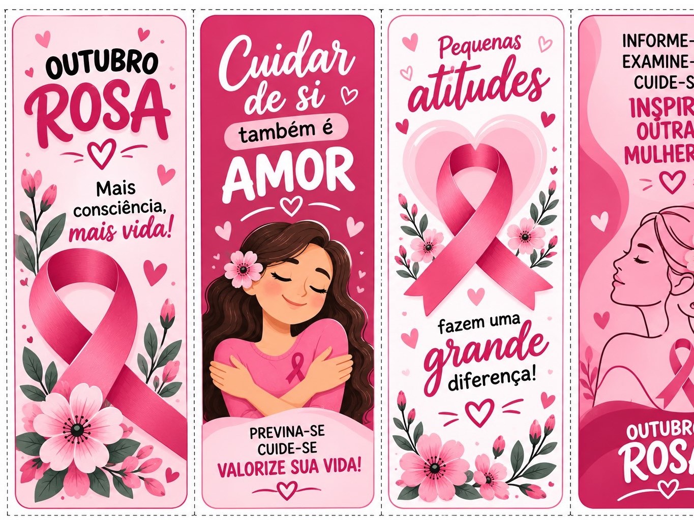 12 Marca-Páginas Outubro Rosa para Imprimir – Lembrancinhas PDF — amostra 1: Kit com 12 marca-páginas Outubro Rosa para… 12 Marca-Páginas Outubro Rosa para Imprimir – Lembrancinhas PDF — amostra 1: Kit com 12 marca-páginas Outubro Rosa para…