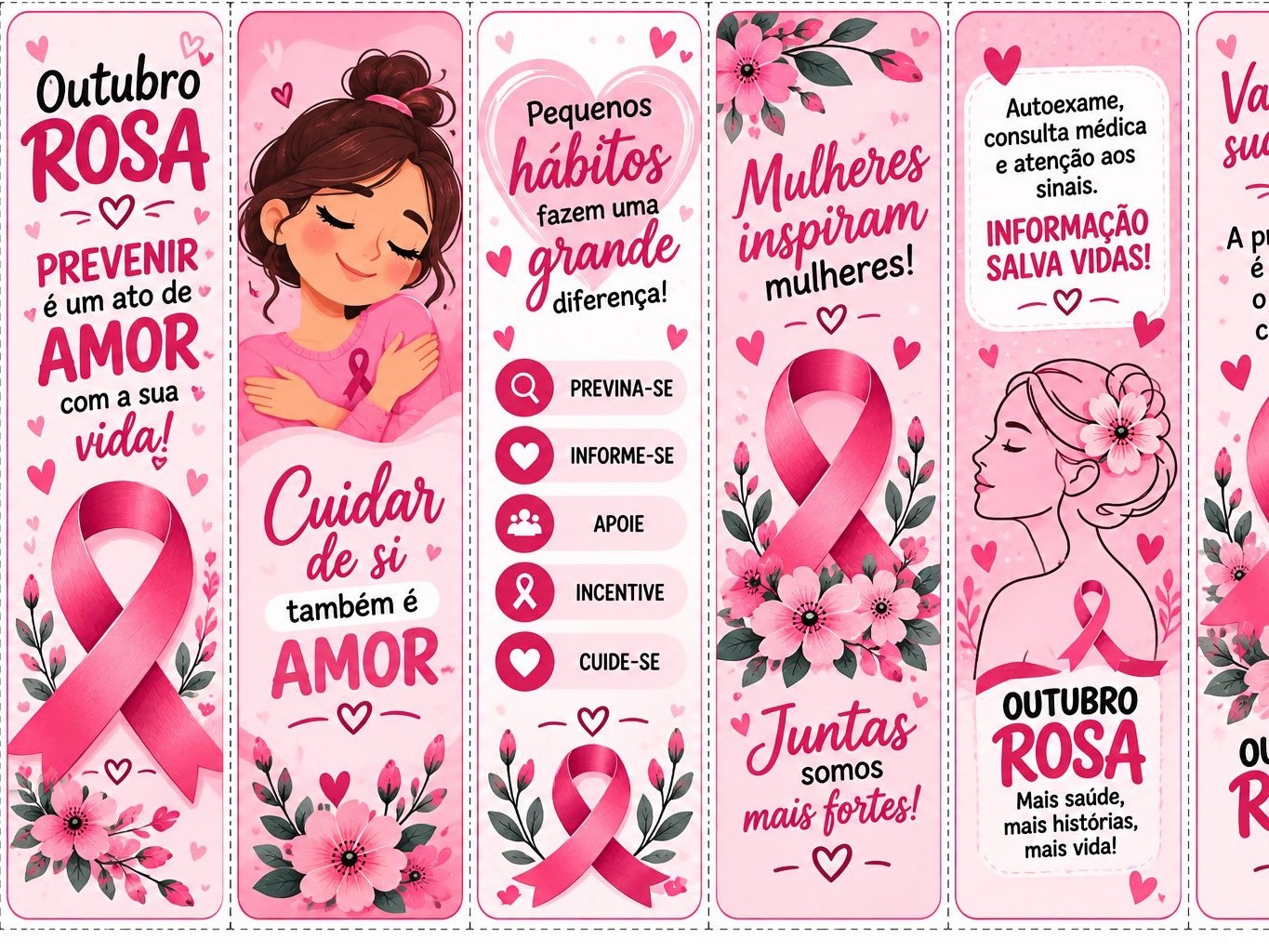 12 Marca-Páginas Outubro Rosa para Imprimir – Lembrancinhas PDF — amostra 2: Kit com 12 marca-páginas Outubro Rosa para… 12 Marca-Páginas Outubro Rosa para Imprimir – Lembrancinhas PDF — amostra 2: Kit com 12 marca-páginas Outubro Rosa para…