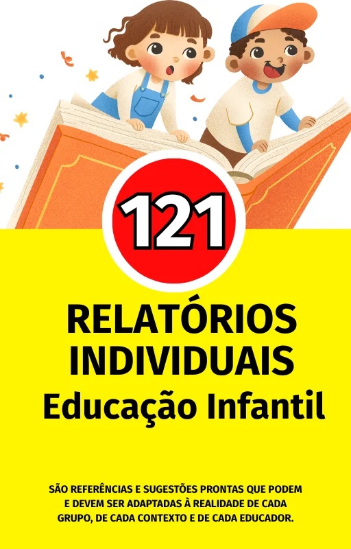 📚✨ 121 RELATÓRIOS INDIVIDUAIS – EDUCAÇÃO INFANTIL — amostra 1: O material 121 Relatórios Individuais – Educação Infantil…