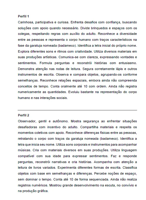 📚✨ 121 RELATÓRIOS INDIVIDUAIS – EDUCAÇÃO INFANTIL — amostra 5: O material 121 Relatórios Individuais – Educação Infantil…