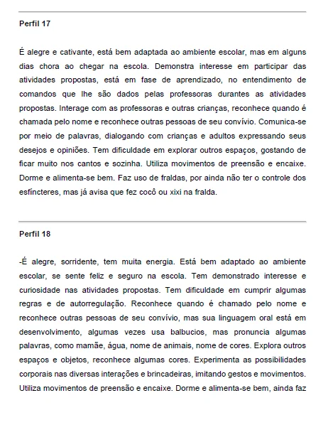 📚✨ 121 RELATÓRIOS INDIVIDUAIS – EDUCAÇÃO INFANTIL — amostra 6: O material 121 Relatórios Individuais – Educação Infantil…