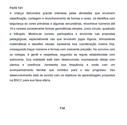 📚✨ 121 RELATÓRIOS INDIVIDUAIS – EDUCAÇÃO INFANTIL — amostra 7: O material 121 Relatórios Individuais – Educação Infantil…