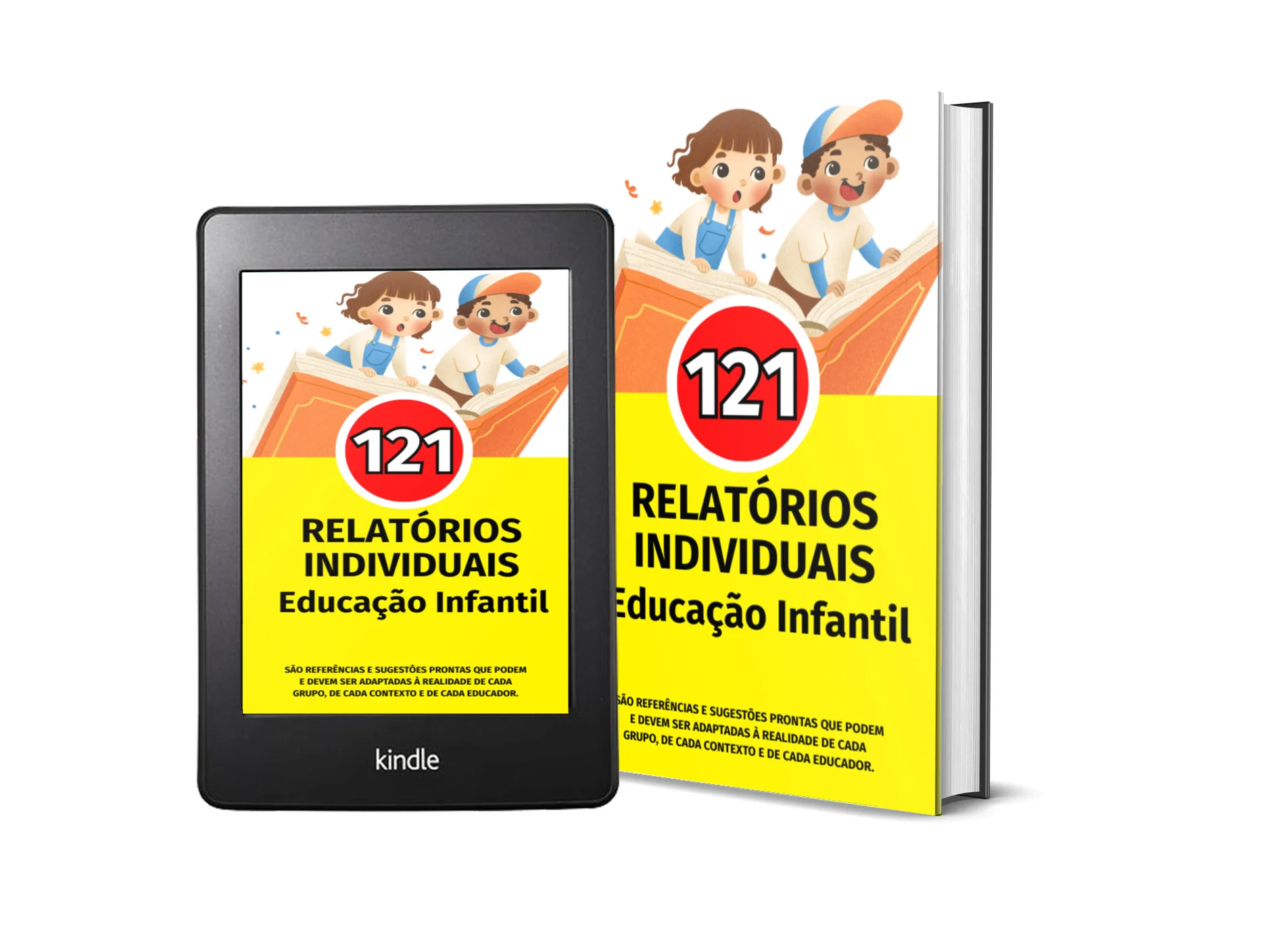 📚✨ 121 RELATÓRIOS INDIVIDUAIS – EDUCAÇÃO INFANTIL — capa do material