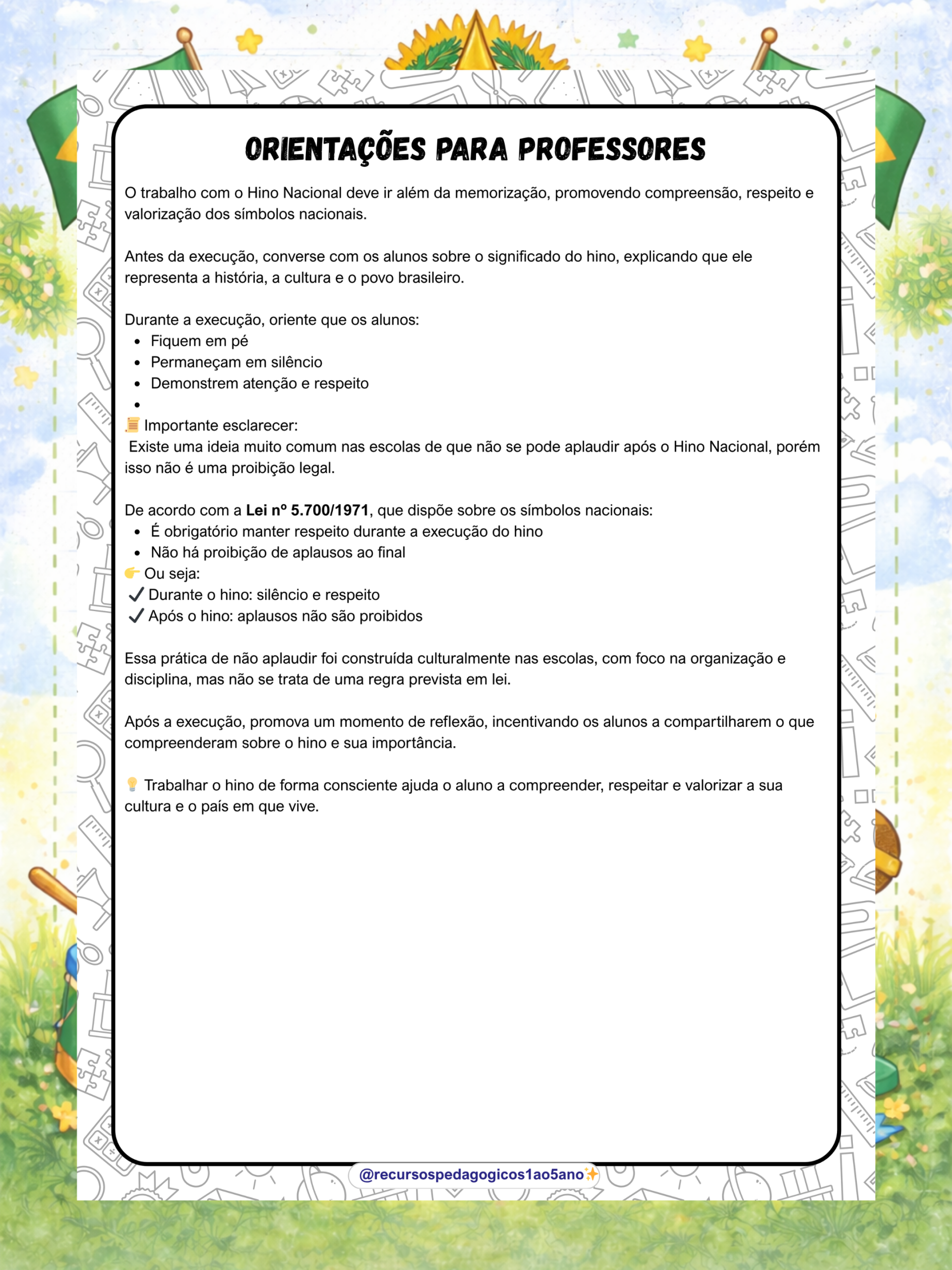 13 de abril – Dia do Hino Nacional Brasileiro – PDF para Imprimir | 5º ano — amostra 6: 13 de abril – Dia do Hino Nacional…