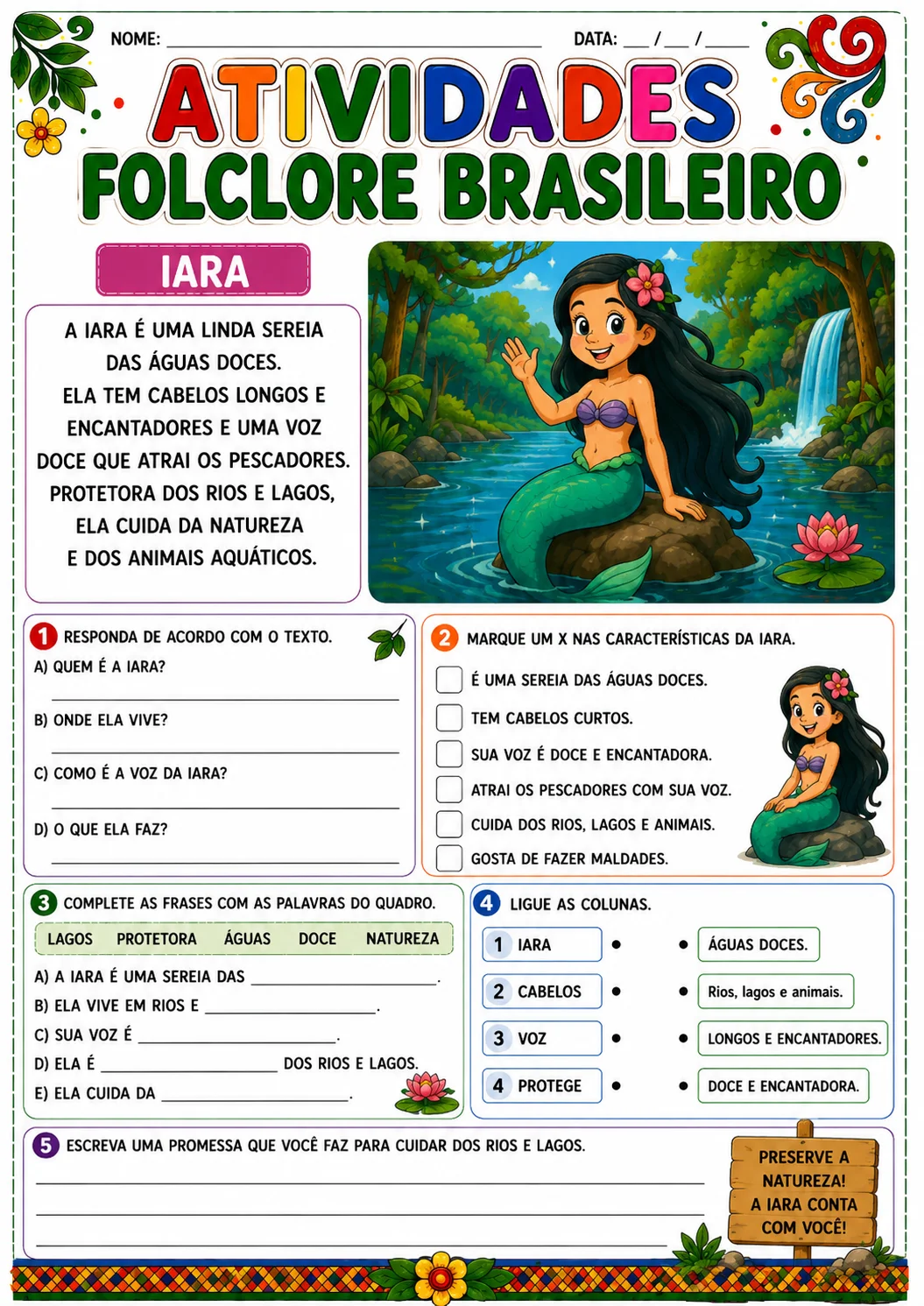 ✨ 20 ATIVIDADES SOBRE O FOLCLORE BRASILEIRO 🇧🇷📚 — amostra 1: ✨ 20 ATIVIDADES SOBRE O FOLCLORE BRASILEIRO 🇧🇷📚
