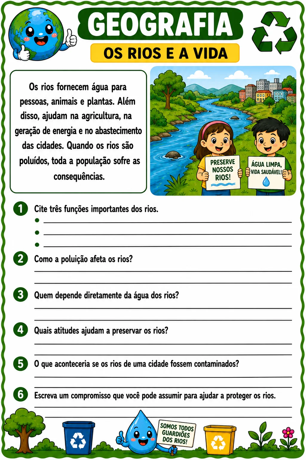 20 atividades sobre o Meio Ambiente para Ciências. — amostra 2: 20 ATIVIDADES DO MEIO AMBIENTE 1º AO 5º ANO 🌱🌎 ATIVIDADES…