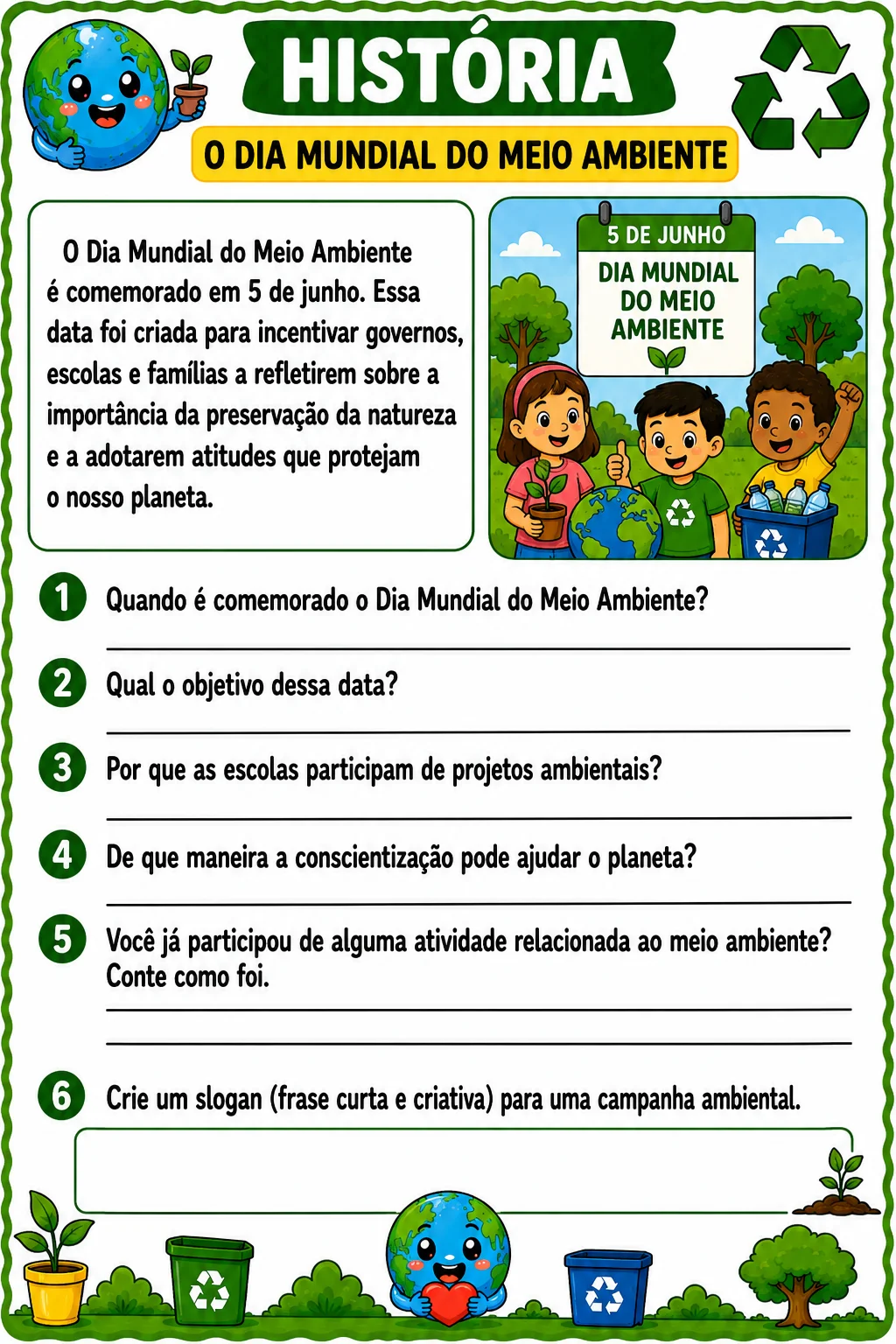 20 atividades sobre o Meio Ambiente para Ciências. — amostra 5: 20 ATIVIDADES DO MEIO AMBIENTE 1º AO 5º ANO 🌱🌎 ATIVIDADES…