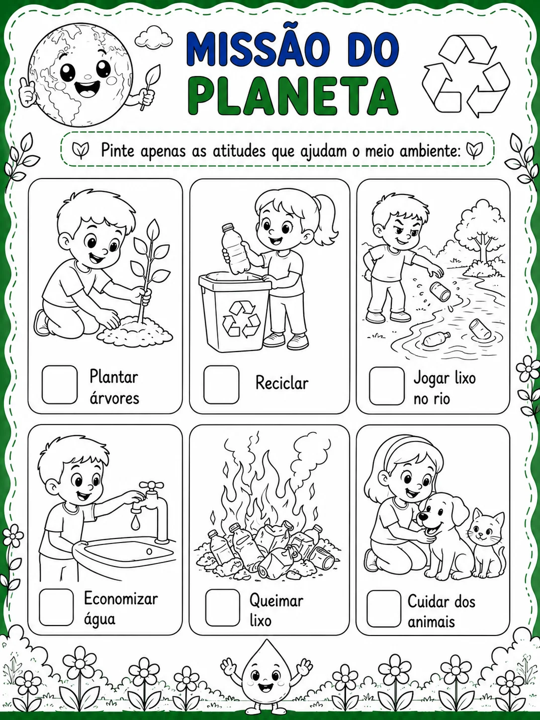 20 atividades sobre o Meio Ambiente para Ciências. — amostra 6: 20 ATIVIDADES DO MEIO AMBIENTE 1º AO 5º ANO 🌱🌎 ATIVIDADES…