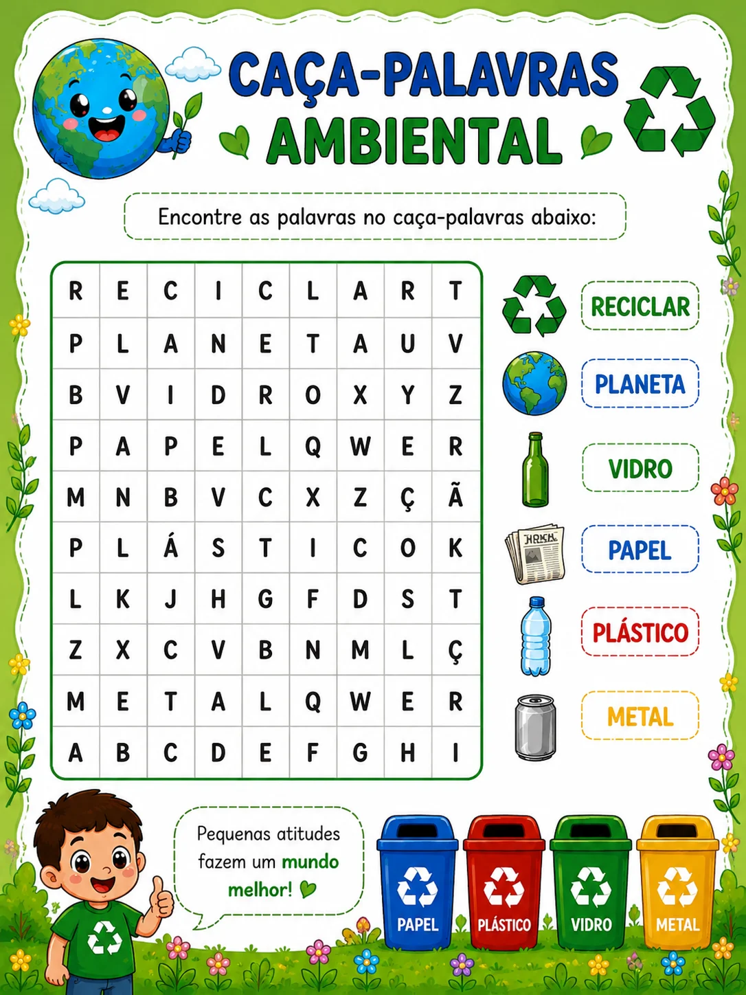 20 atividades sobre o Meio Ambiente para Ciências. — amostra 7: 20 ATIVIDADES DO MEIO AMBIENTE 1º AO 5º ANO 🌱🌎 ATIVIDADES…