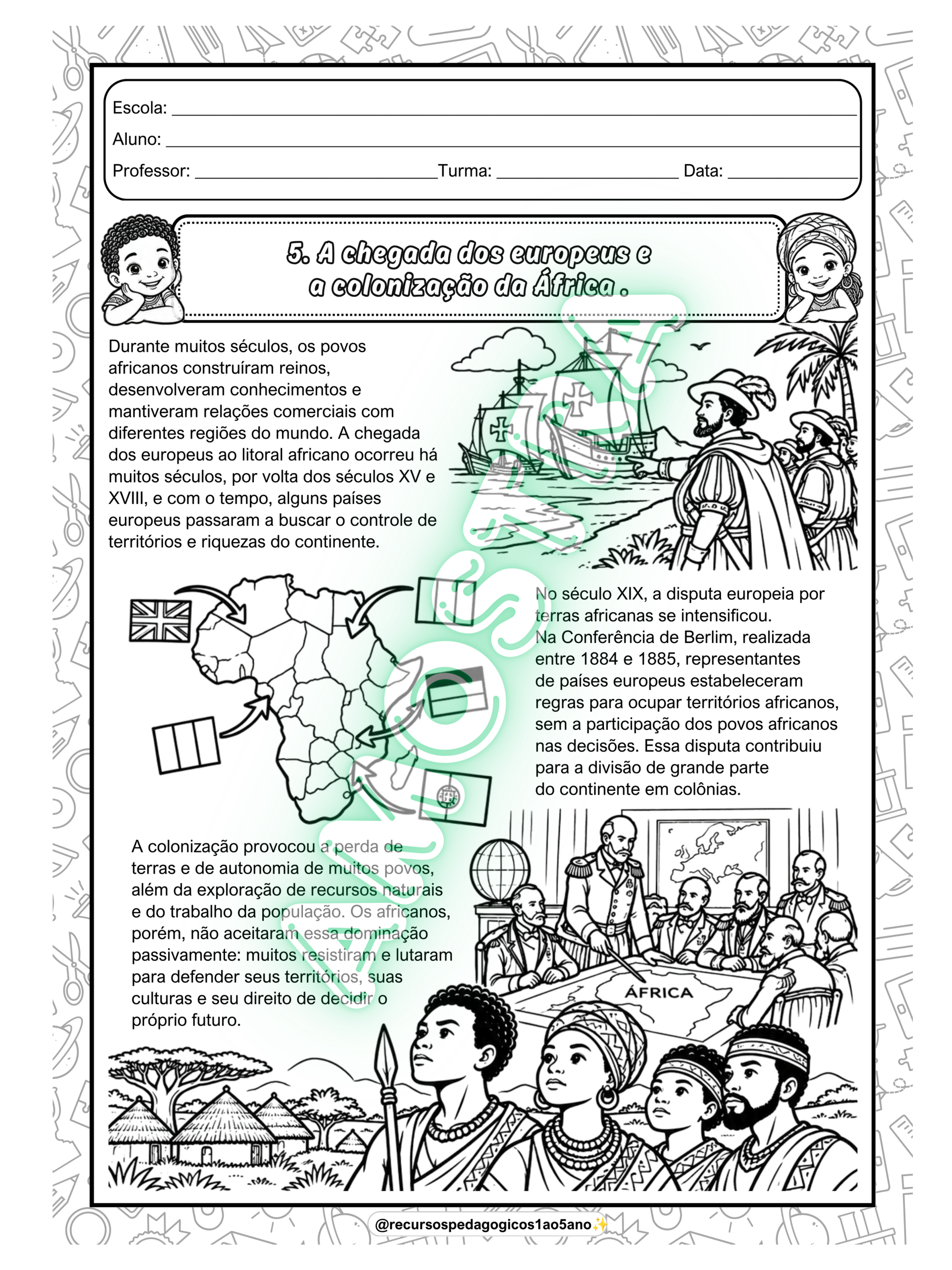 20 dias de Consciência Negra – textos e atividades — amostra 4: Para o 4º e 5º ano. 20 dias de Consciência Negra – textos e atividades — amostra 4: Para o 4º e 5º ano.