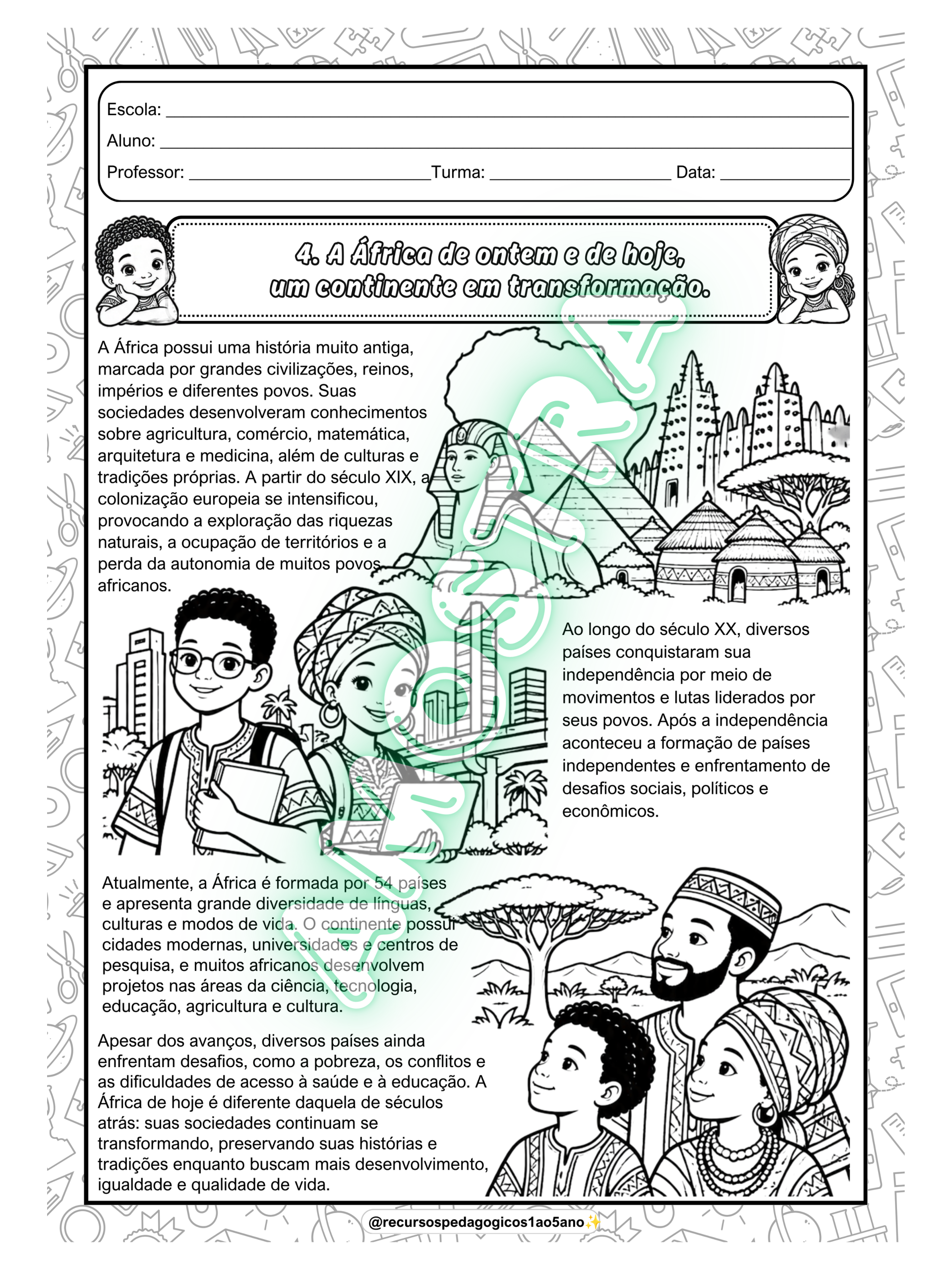 20 dias de Consciência Negra – textos e atividades — amostra 6: Transforme o trabalho com a Consciência Negra em uma… 20 dias de Consciência Negra – textos e atividades — amostra 6: Transforme o trabalho com a Consciência Negra em uma…