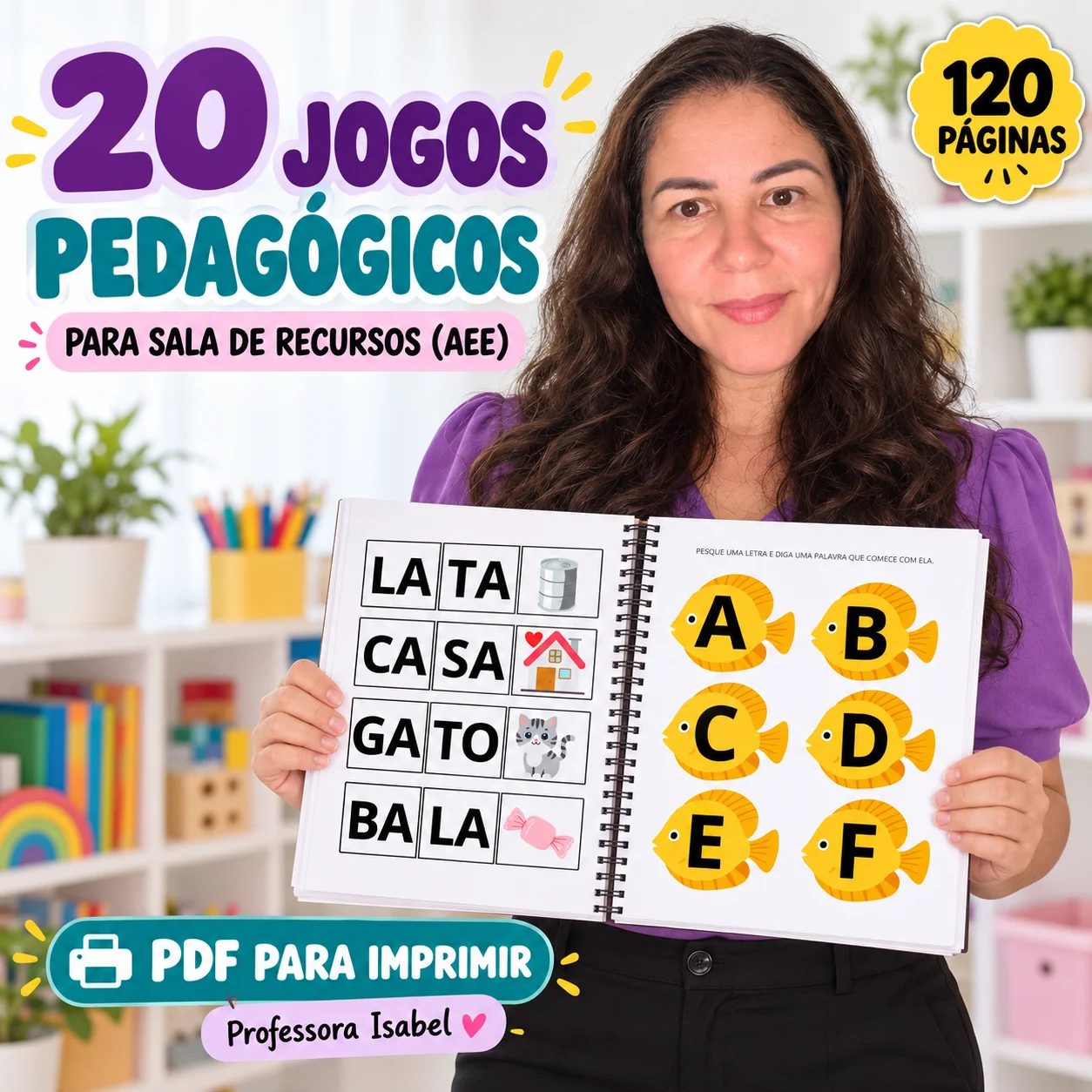 Jogos para Sala de Recursos AEE – 93 páginas PDF para Imprimir — amostra 1: O que é o material