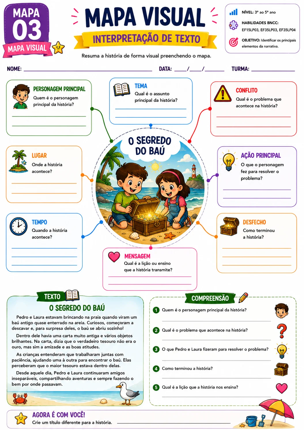 267+ Atividades de Interpretação e Produção de Texto 1º Ao 9º Ano — amostra 7: 📚 267+ atividades de interpretação e…