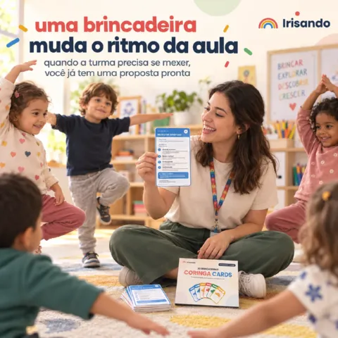30 Brincadeiras Coringa Cards para Sala de Aula — amostra 1: São 30 propostas diferentes, pensadas para Educação Infantil,…