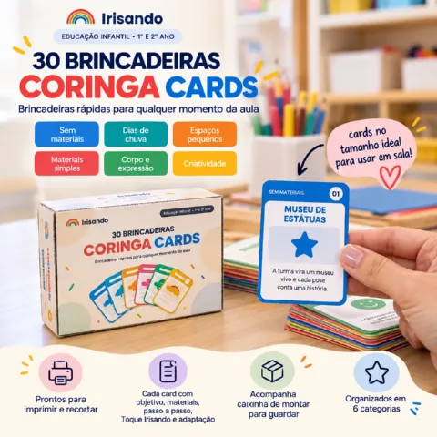 30 Brincadeiras Coringa Cards para Sala de Aula — capa do material