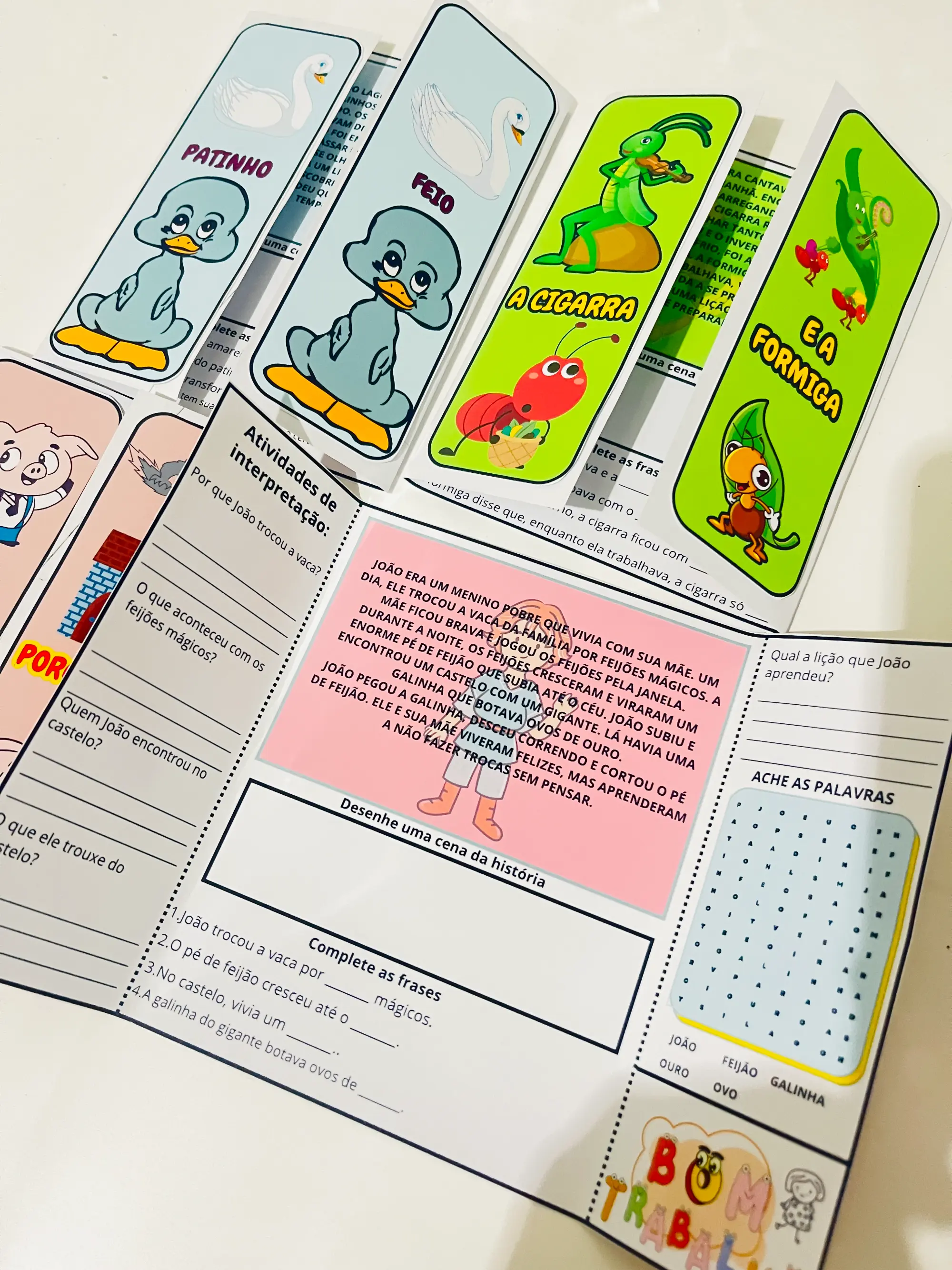 📚✨ 4 FLIPBOOKS INFANTIS – CONTOS CLÁSSICOS + INTERPRETAÇÃO DE TEXTO — amostra 3: Este material reúne 4 Flipbooks Infantis…