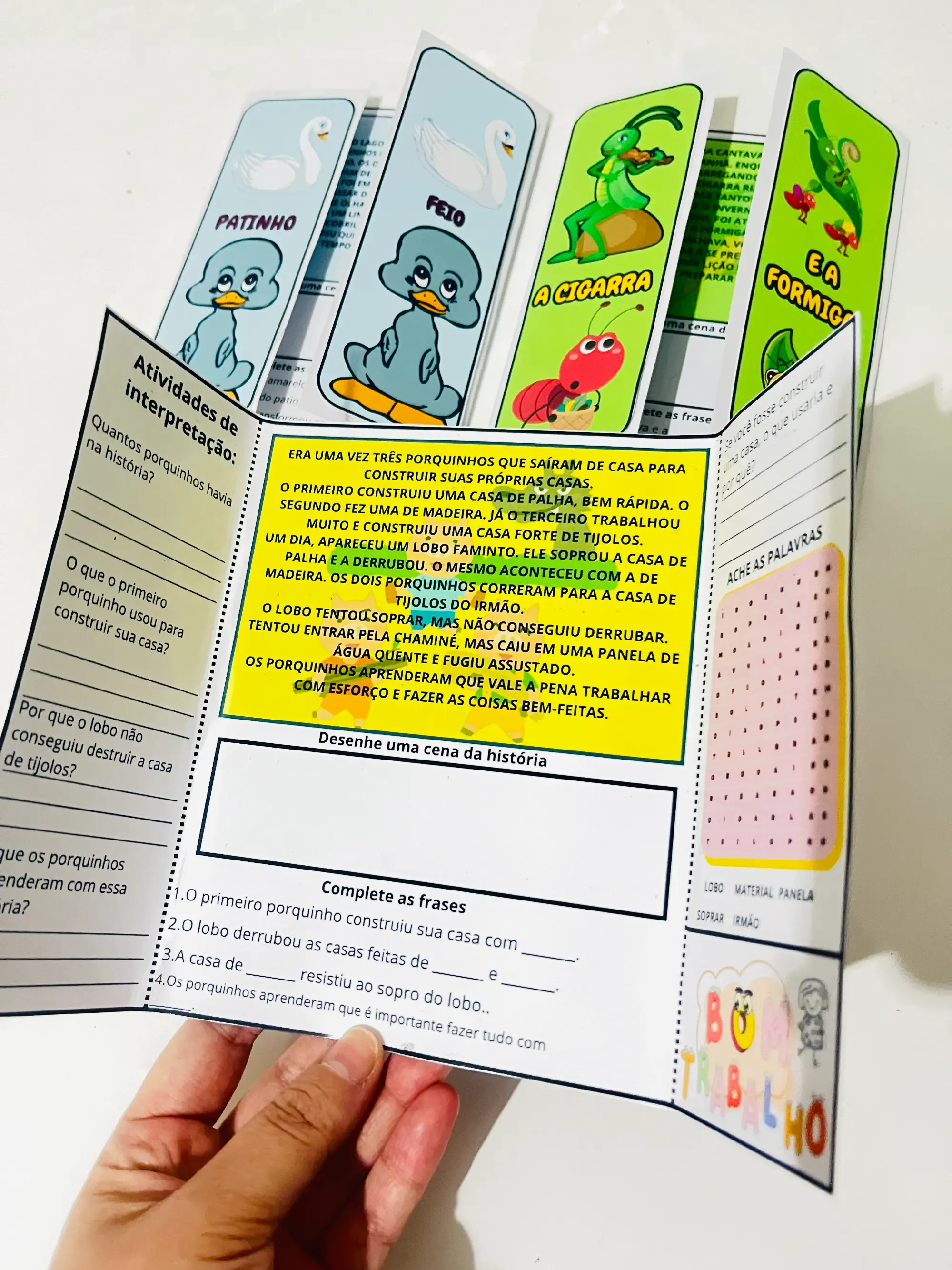 📚✨ 4 FLIPBOOKS INFANTIS – CONTOS CLÁSSICOS + INTERPRETAÇÃO DE TEXTO — amostra 4: Este material reúne 4 Flipbooks Infantis…