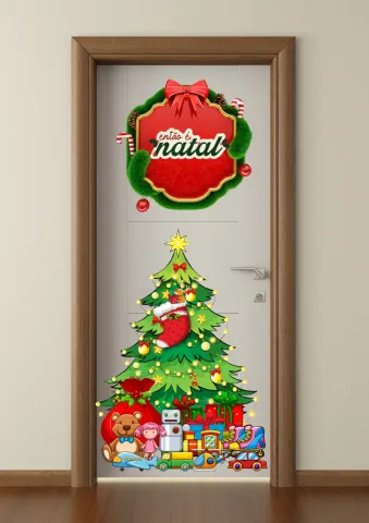 🎄✨ 4 Painéis de Porta Natalinos Encantadores! 🎅🎁 — amostra 1: 🎄✨ DEIXE SUA ESCOLA AINDA MAIS ENCANTADORA NESTE NATAL!…