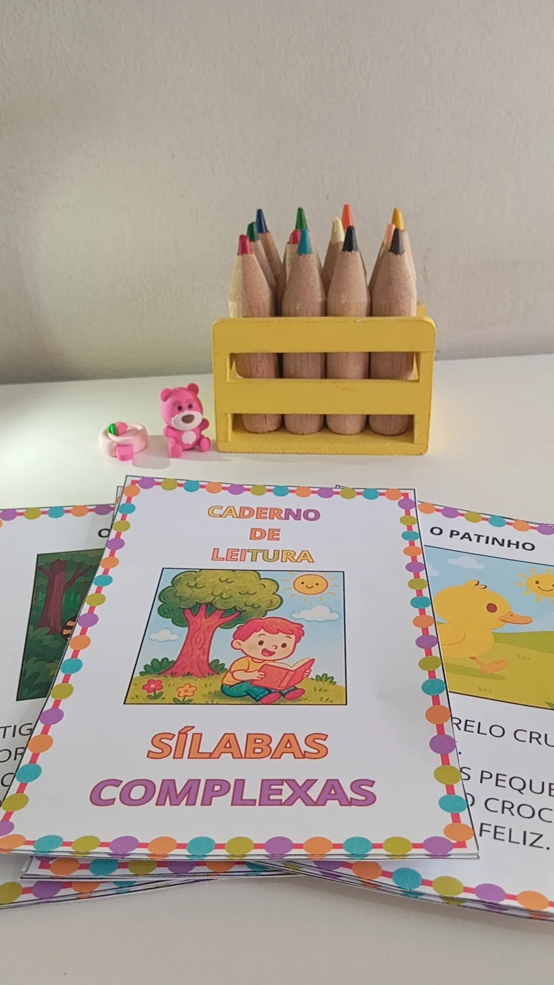 40 Leiturinhas – Sílabas Complexas | Alfabetização — amostra 1: O que vem no material