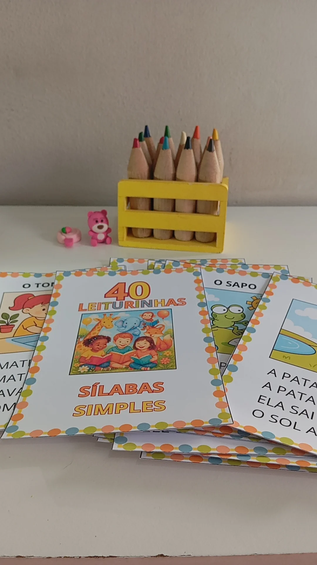 40 Leiturinhas – Sílabas Simples – Material Pedagógico — amostra 7: Material indicado para crianças em fase inicial de…