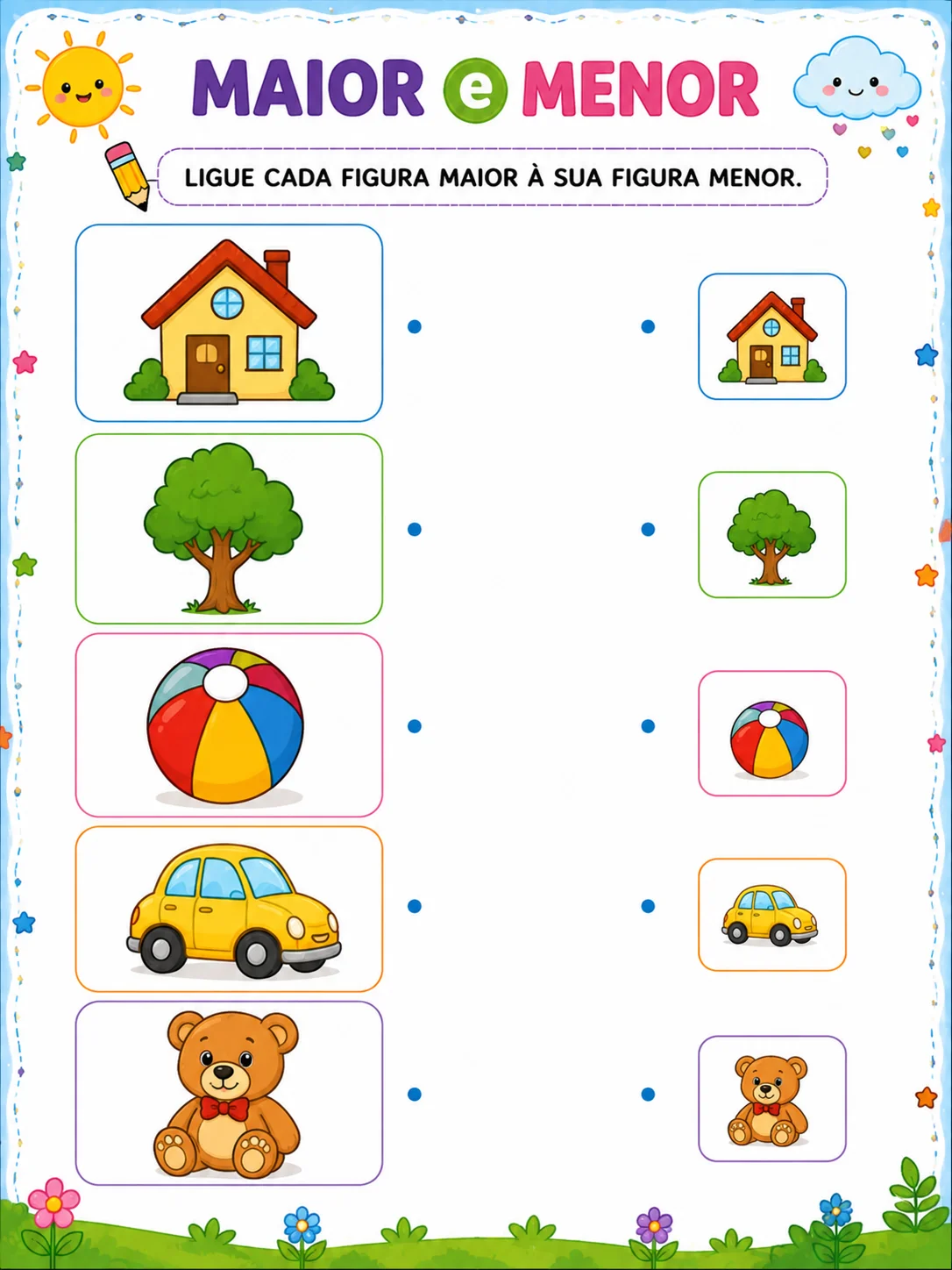 🌈📚 5 ATIVIDADES – CONCEITO MAIOR E MENOR | EDUCAÇÃO INFANTIL 📚🌈 — amostra 4: 🌈📚 5 ATIVIDADES – CONCEITO MAIOR E MENOR…