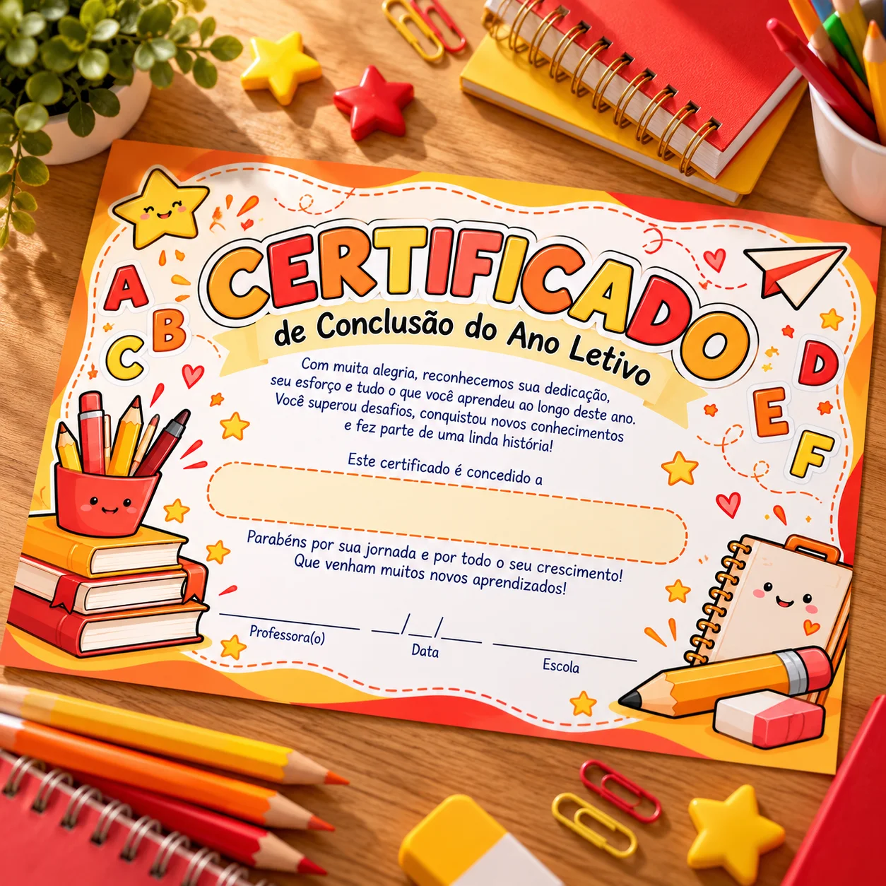 5 Modelos de Certificado de Conclusão do Ano Letivo — amostra 3: Para quem é indicado?