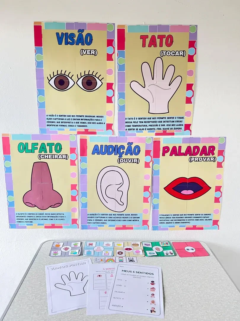 5 Sentidos: Recurso Interativo para Educação Infantil e Alfabetização — amostra 1: O recurso Os 5 Sentidos ensina de forma…