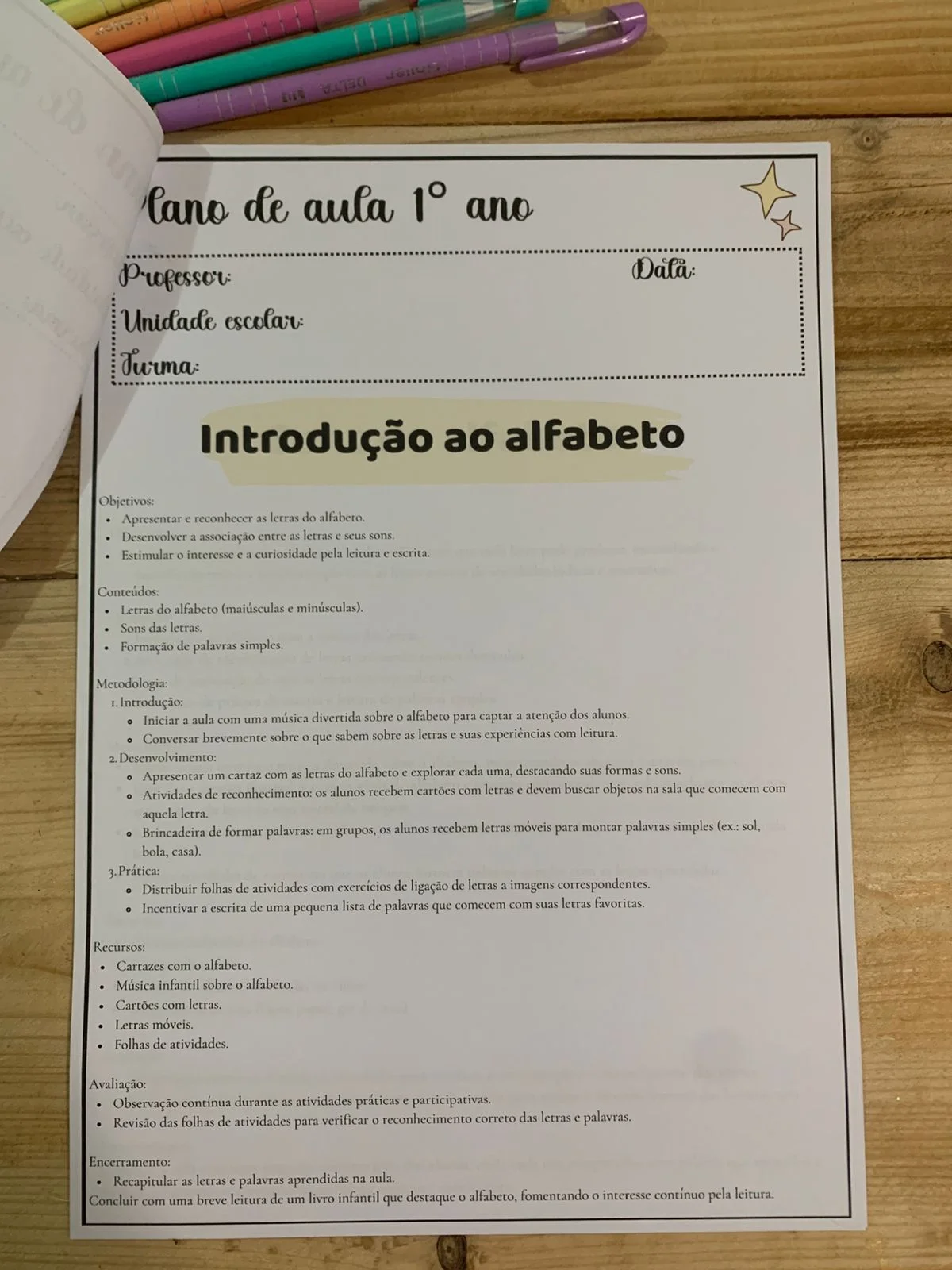50 Planos de Aula para o 1º Ano – Material Pedagógico — amostra 6: Transforme suas aulas com praticidade e criatividade