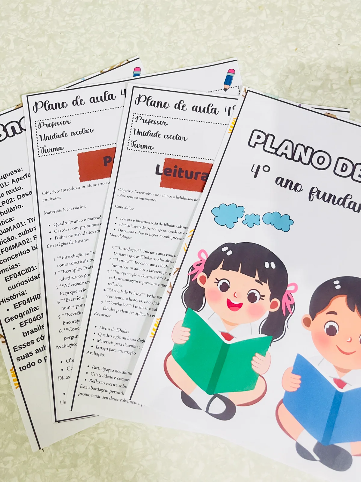 50 planos de aula prontos para o 4º ano do Ensino — amostra 5: ✨📚 Professores do 4º ano, essa é para vocês