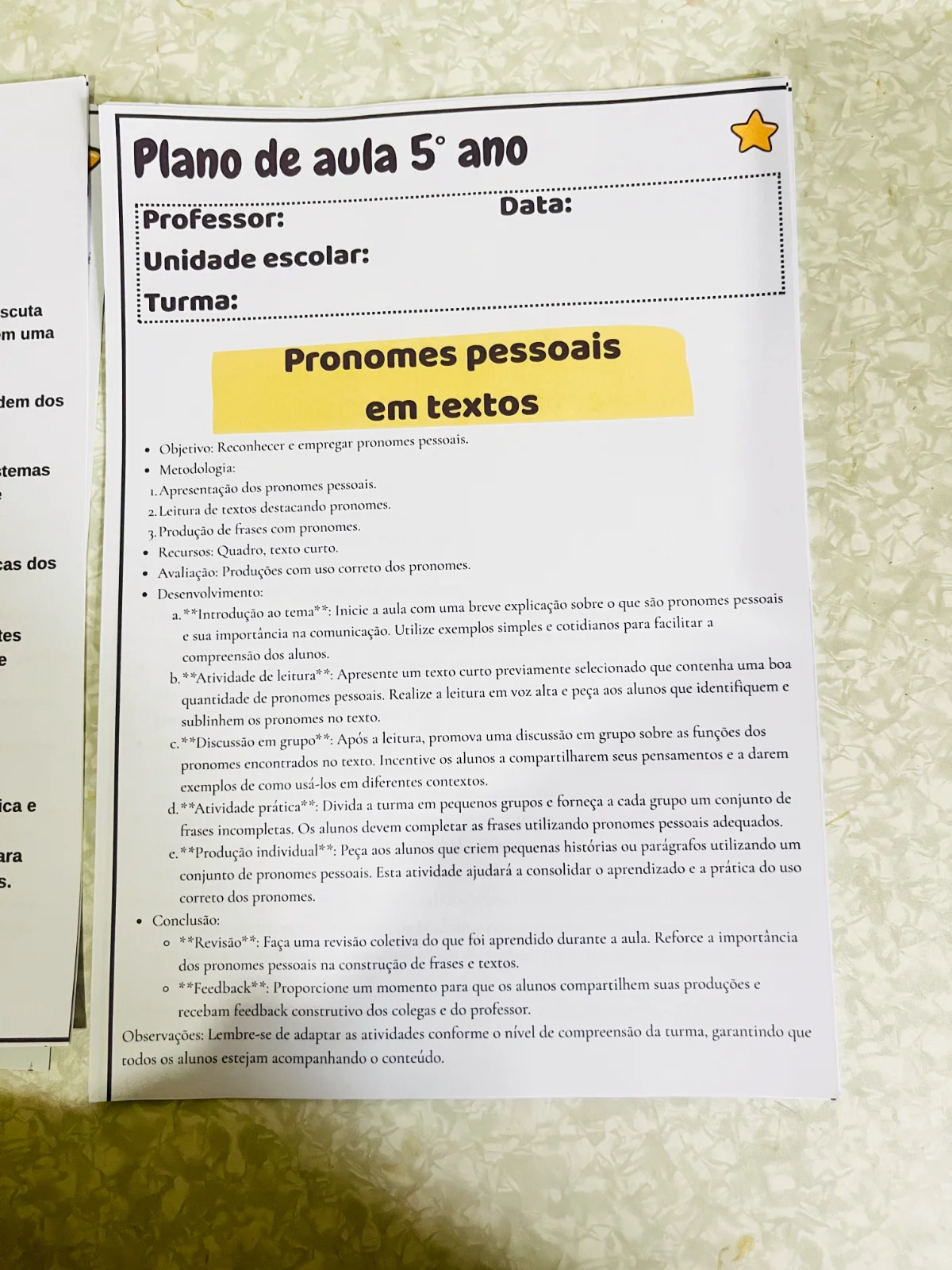50 planos de aula prontos para o 5º ano do Ensino Fundamental — amostra 3: ✨📚 Professores do 5º ano, essa é para vocês 50 planos de aula prontos para o 5º ano do Ensino Fundamental — amostra 3: ✨📚 Professores do 5º ano, essa é para vocês