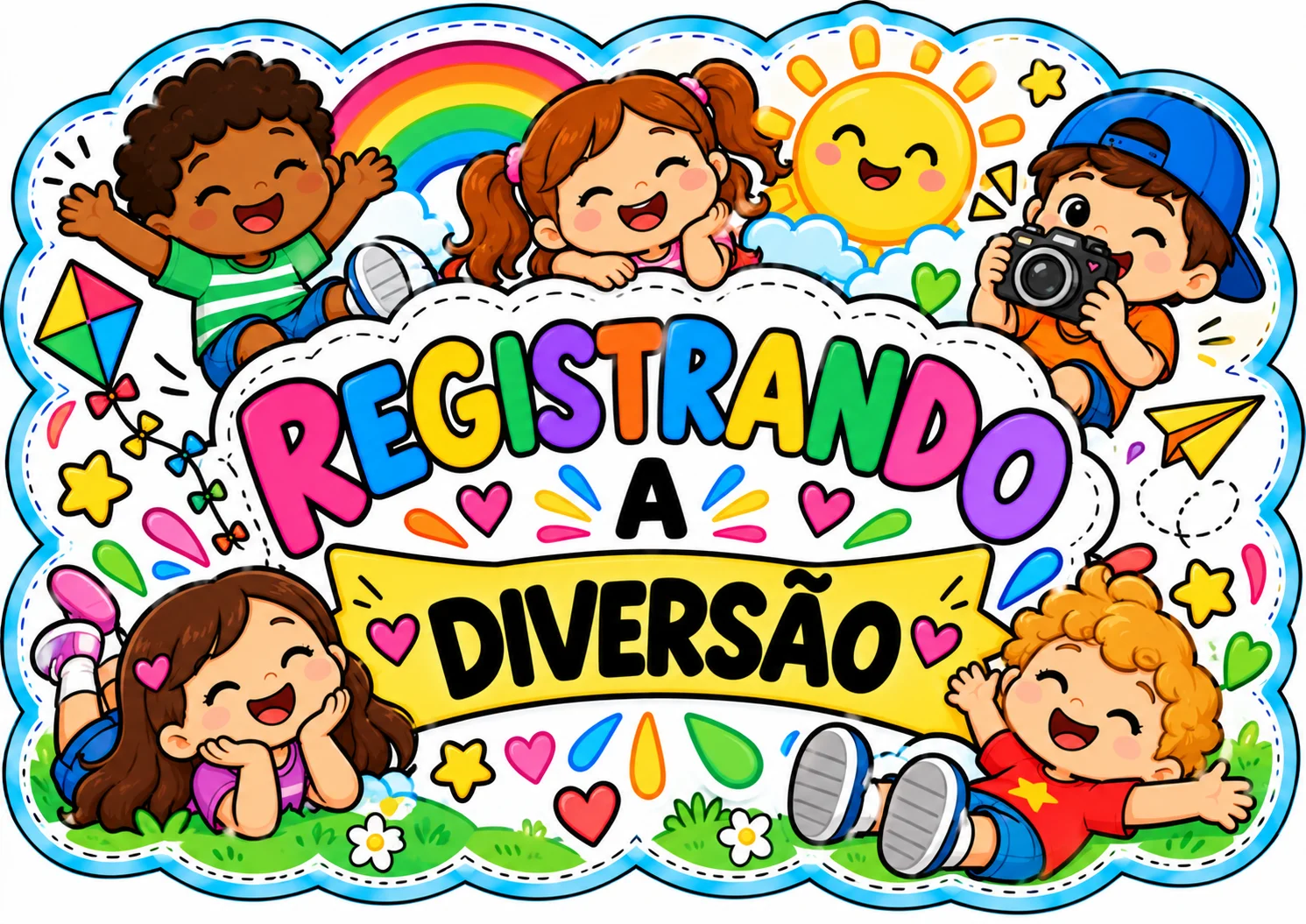 6 PLAQUINHAS PARA FOTOS – DIA DAS CRIANÇAS 🎈 — amostra 3: Torne a comemoração do Dia das Crianças ainda mais alegre,…