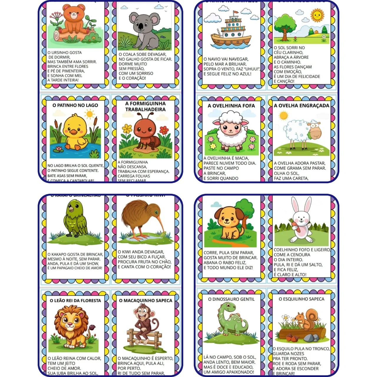 60 FICHAS DE LEITURA ed infantiao 3° Ano anos iniciais / ref. escolar — amostra 4: O Kit 60 Fichas de Leitura traz textos…
