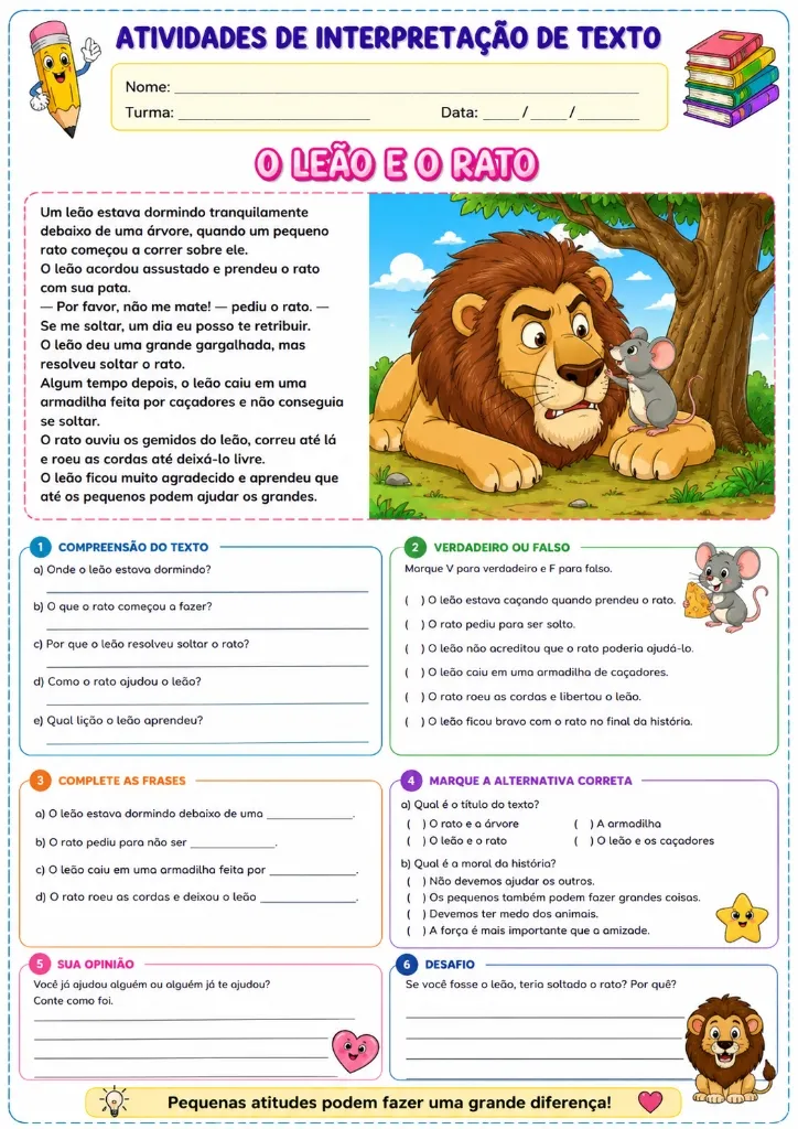 800 Atividades de Interpretação de Texto — amostra 3: 📚 Coletânea de atividades de ortografia e colorir com textos,…