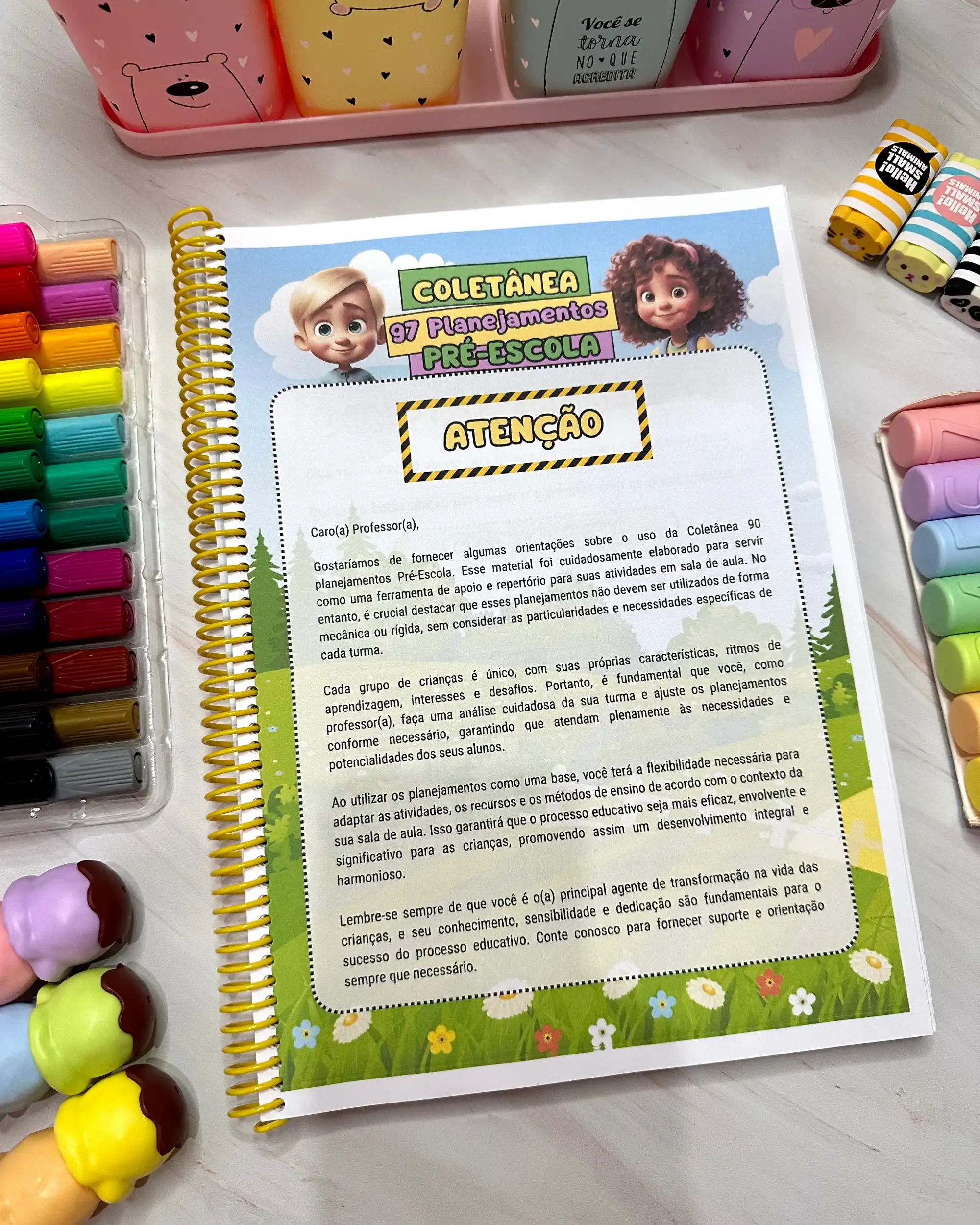 90 Planejamentos para Pré-Escola – Editáveis no Canva — amostra 3: Faixa etária / ano escolar