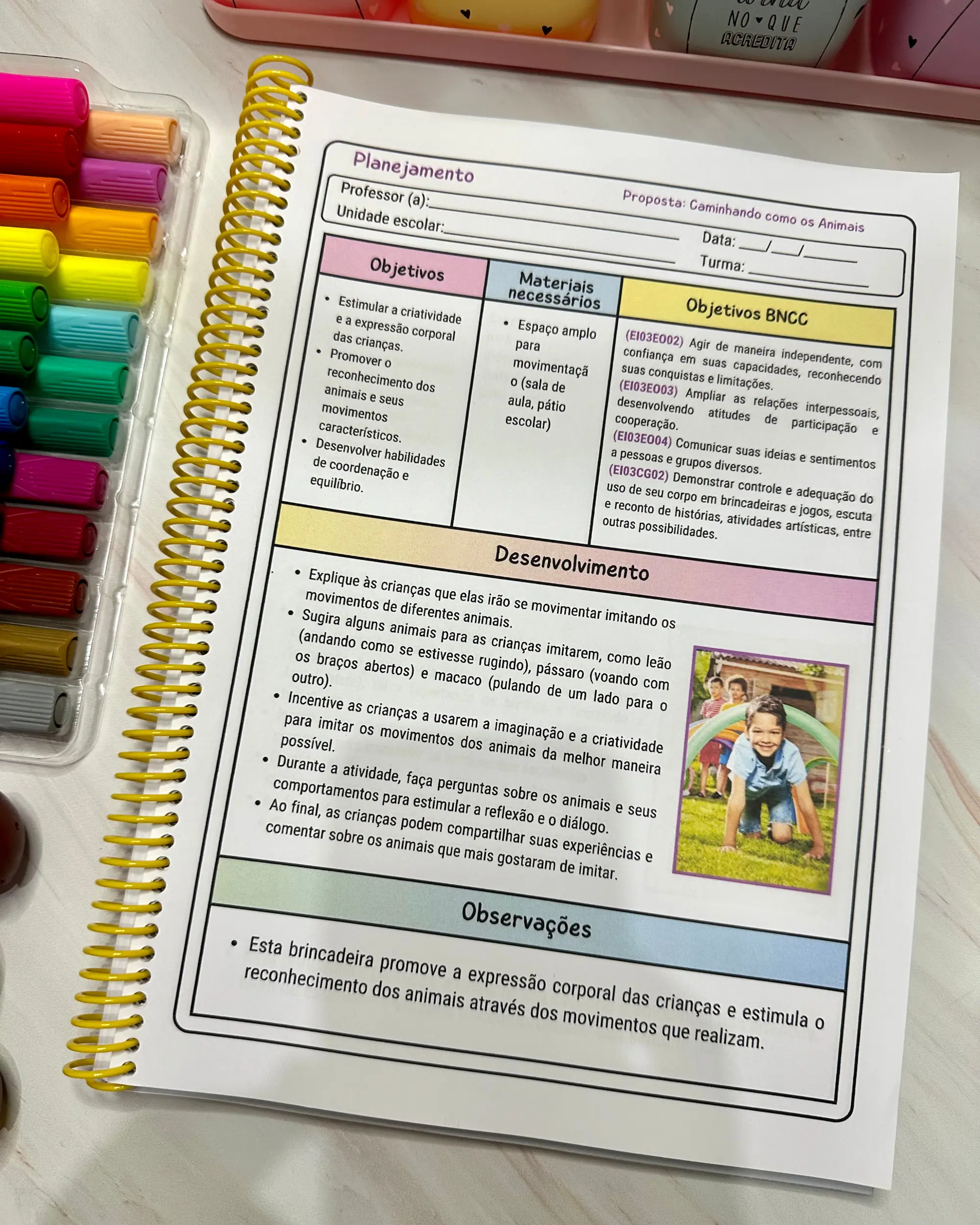 90 Planejamentos para Pré-Escola – Editáveis no Canva — amostra 5: Coletânea com 90 planejamentos lúdicos para Pré-Escola,…