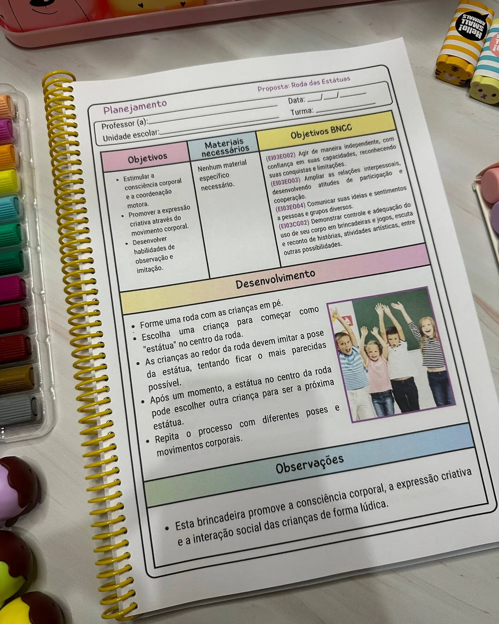 90 Planejamentos para Pré-Escola – Editáveis no Canva — amostra 7: Coletânea com 90 planejamentos lúdicos para Pré-Escola,…