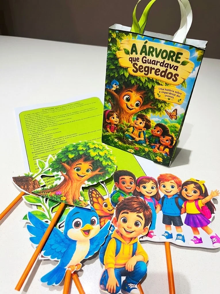 A Árvore que Guardava Segredos | Teatro de Vara e Atividades — amostra 5: 🌳 Uma proposta que transforma a história em…