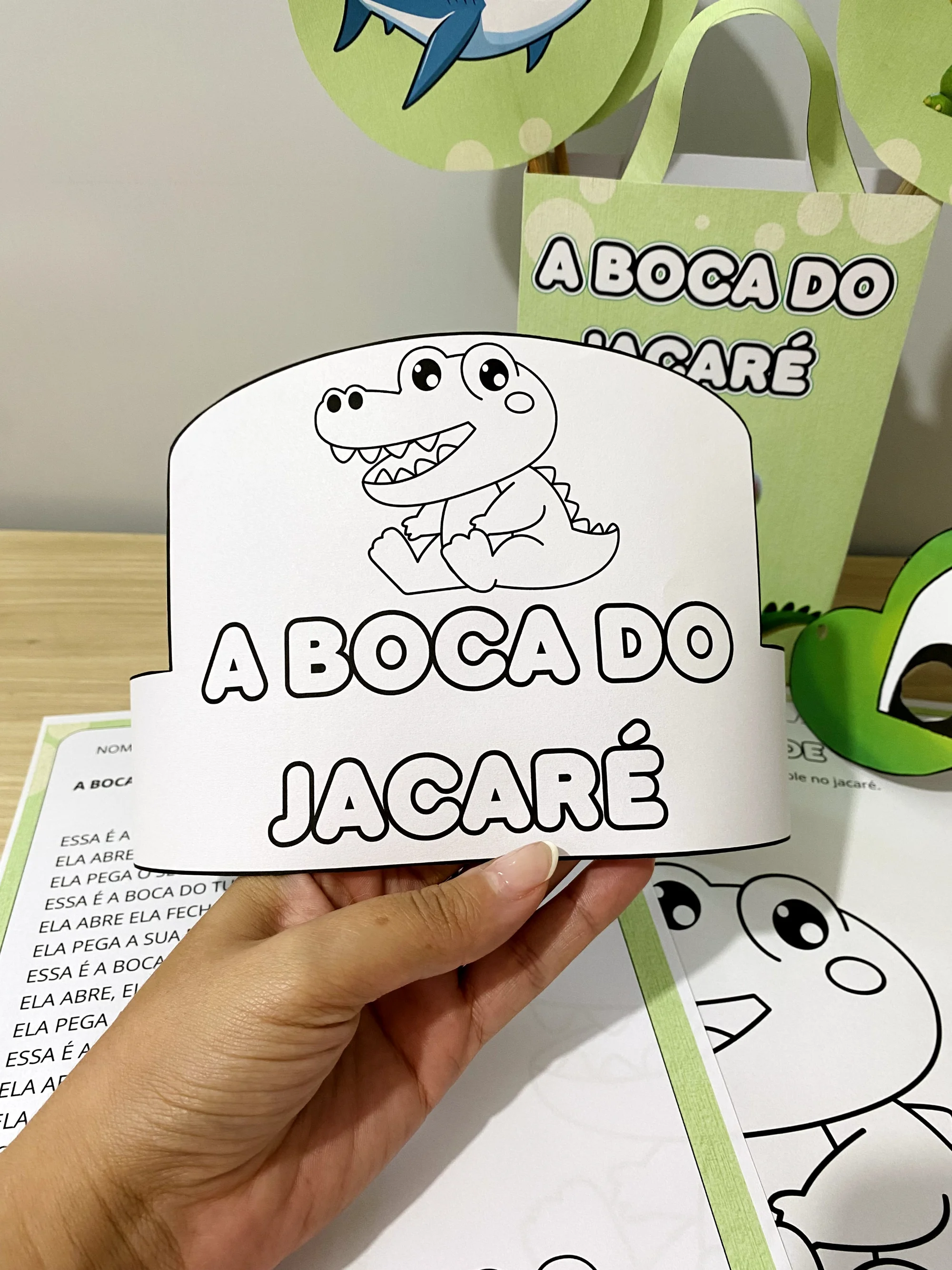 A Boca do Jacaré - Poema e Atividade Educação Infantil — amostra 5: Poema rimado 'A Boca do Jacaré' com atividade de…