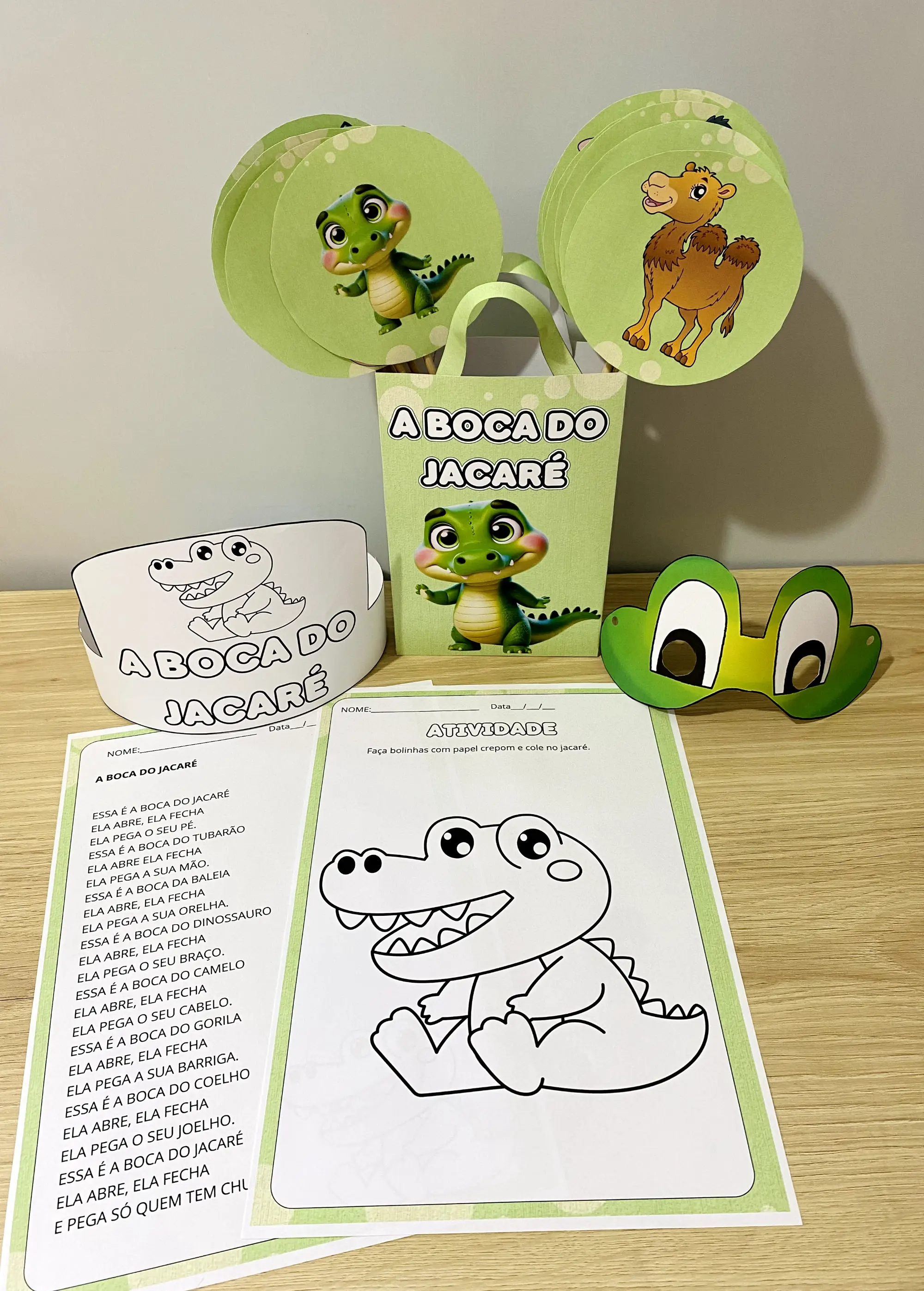 A Boca do Jacaré - Poema e Atividade Educação Infantil — capa do material