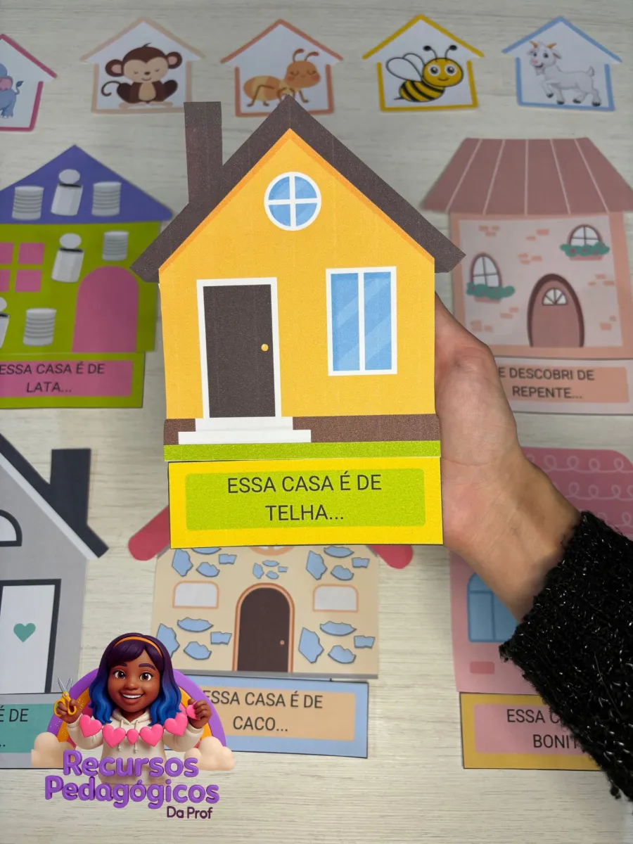 A Casa e o Seu Dono, de Elias José — amostra 4: Esse lindo recurso acompanha sete casinhas interativas para a contação do…