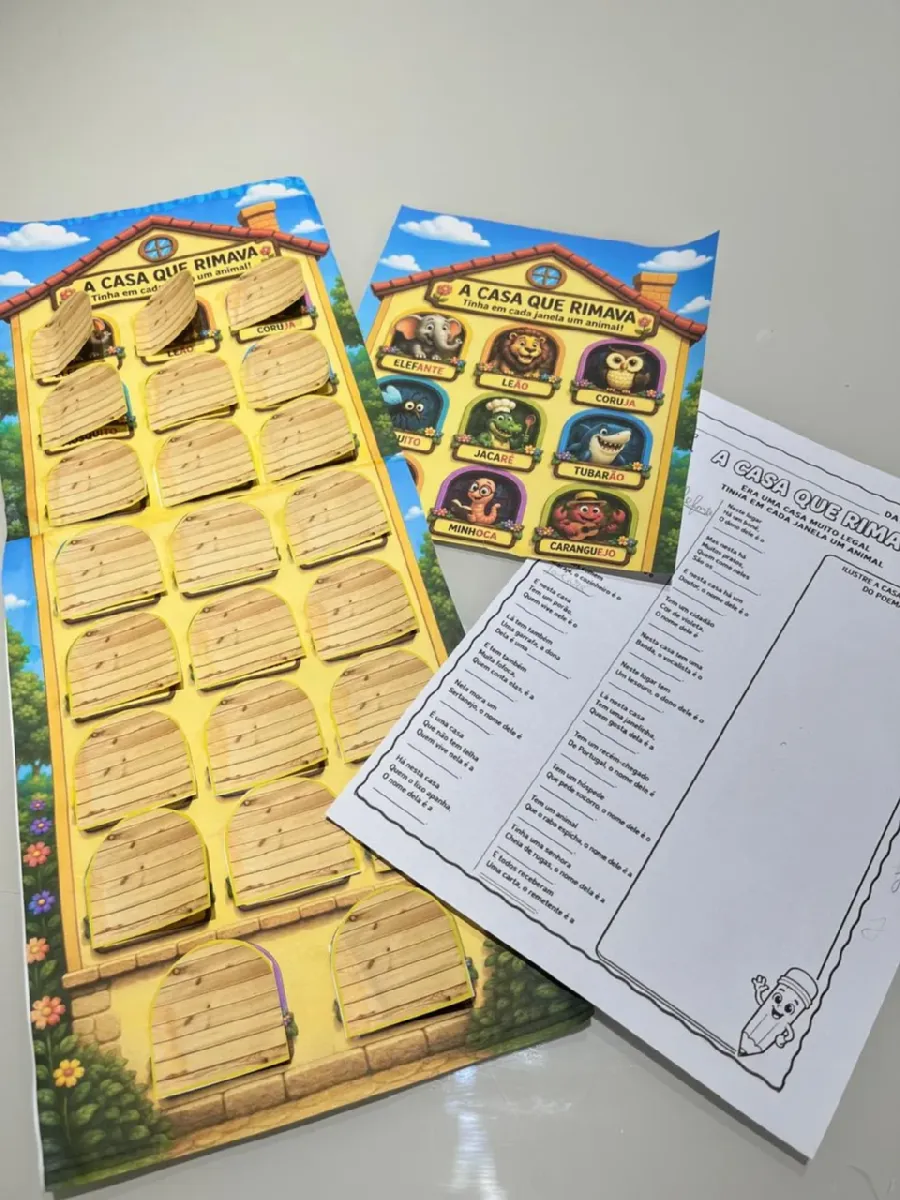 A casa que rimava - Luva Pedagógica: Educação infantil — Alfabetização para Educação Infantil: ❤️Com a Luva Pedagógica “A…