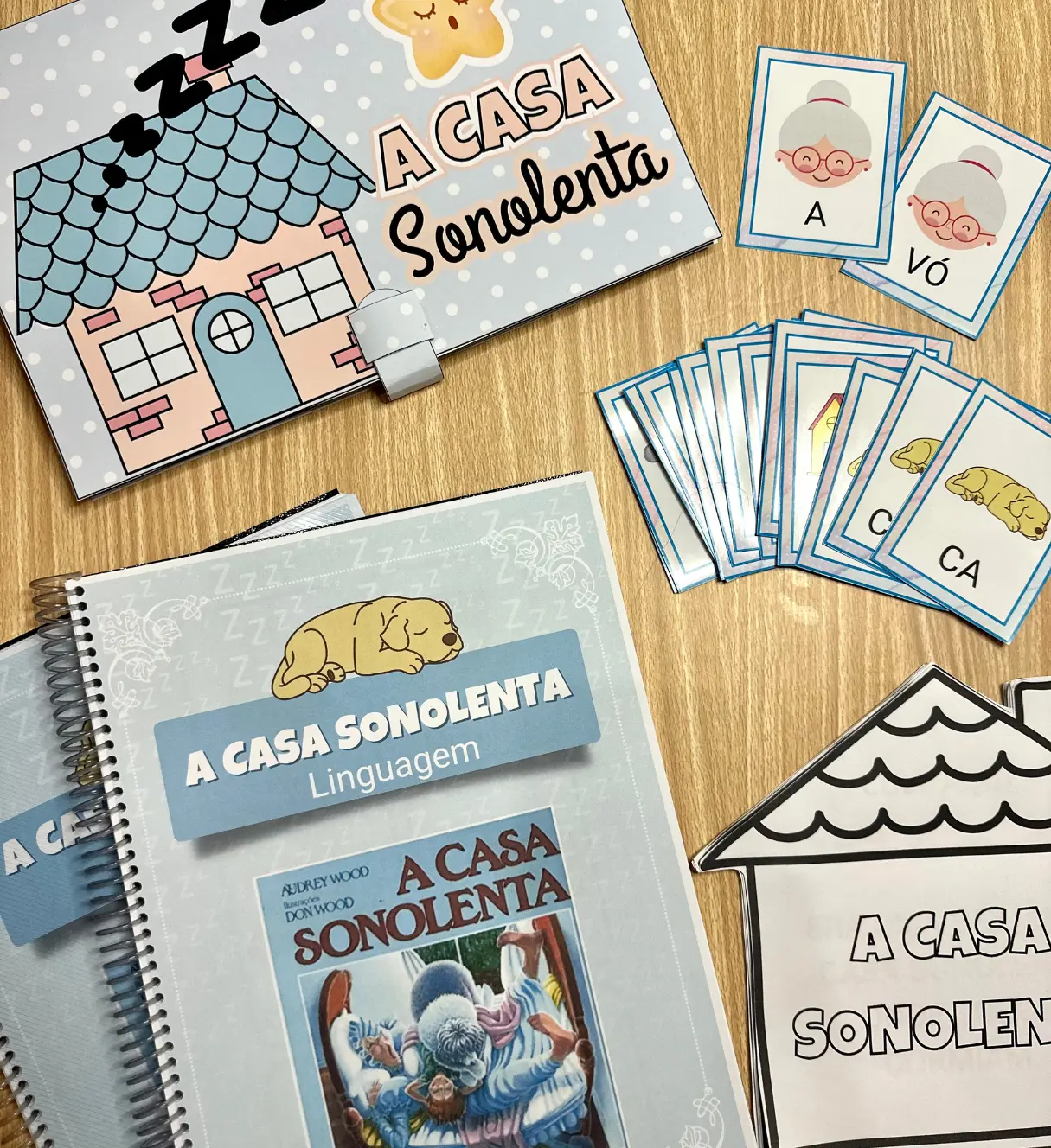 A Casa Sonolenta: Kit de Sequência Didática para Alfabetização — Alfabetização para Educação Infantil: Explore linguagem e…