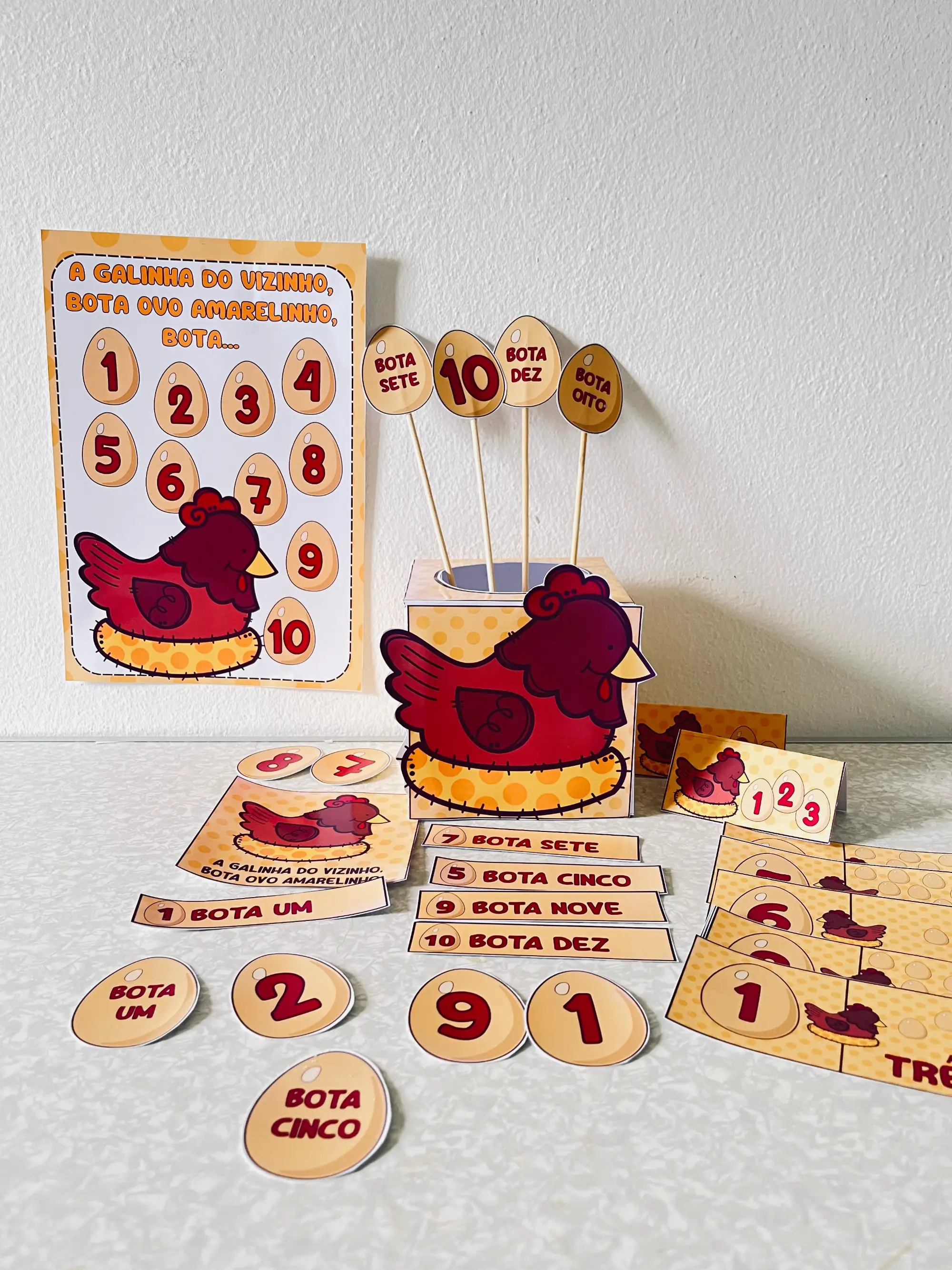 A Galinha do Vizinho - Educação Infantil🐔 — amostra 2: Material lúdico “A Galinha do Vizinho” para Educação Infantil , com…