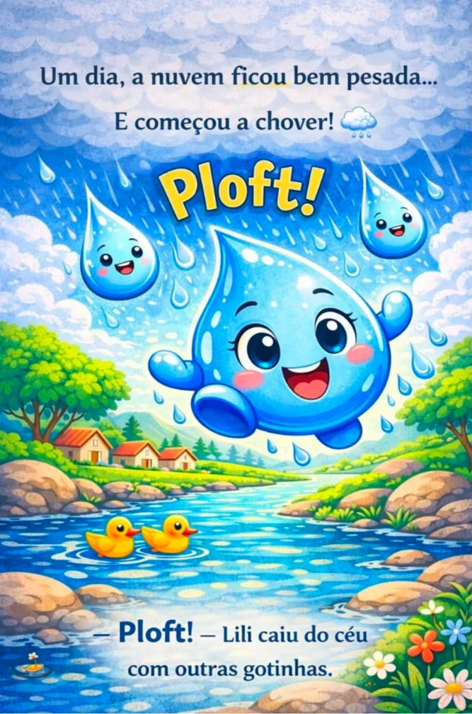 A Gotinha Lili E O Segredo da Água — amostra 3: Material pedagógico digital em PDF: A Gotinha Lili E O Segredo da Água