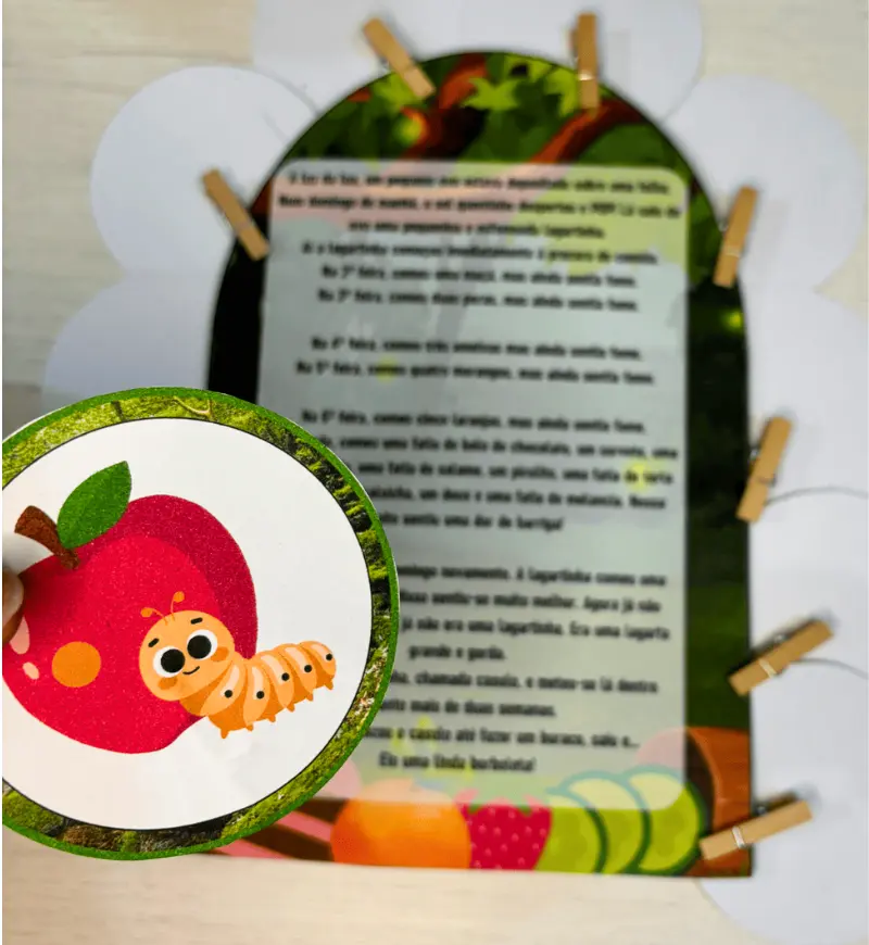 A Lagarta Comilona -História na Luva | PDF Educação Infantil — amostra 3: Luva para contação de história: “A Lagarta…