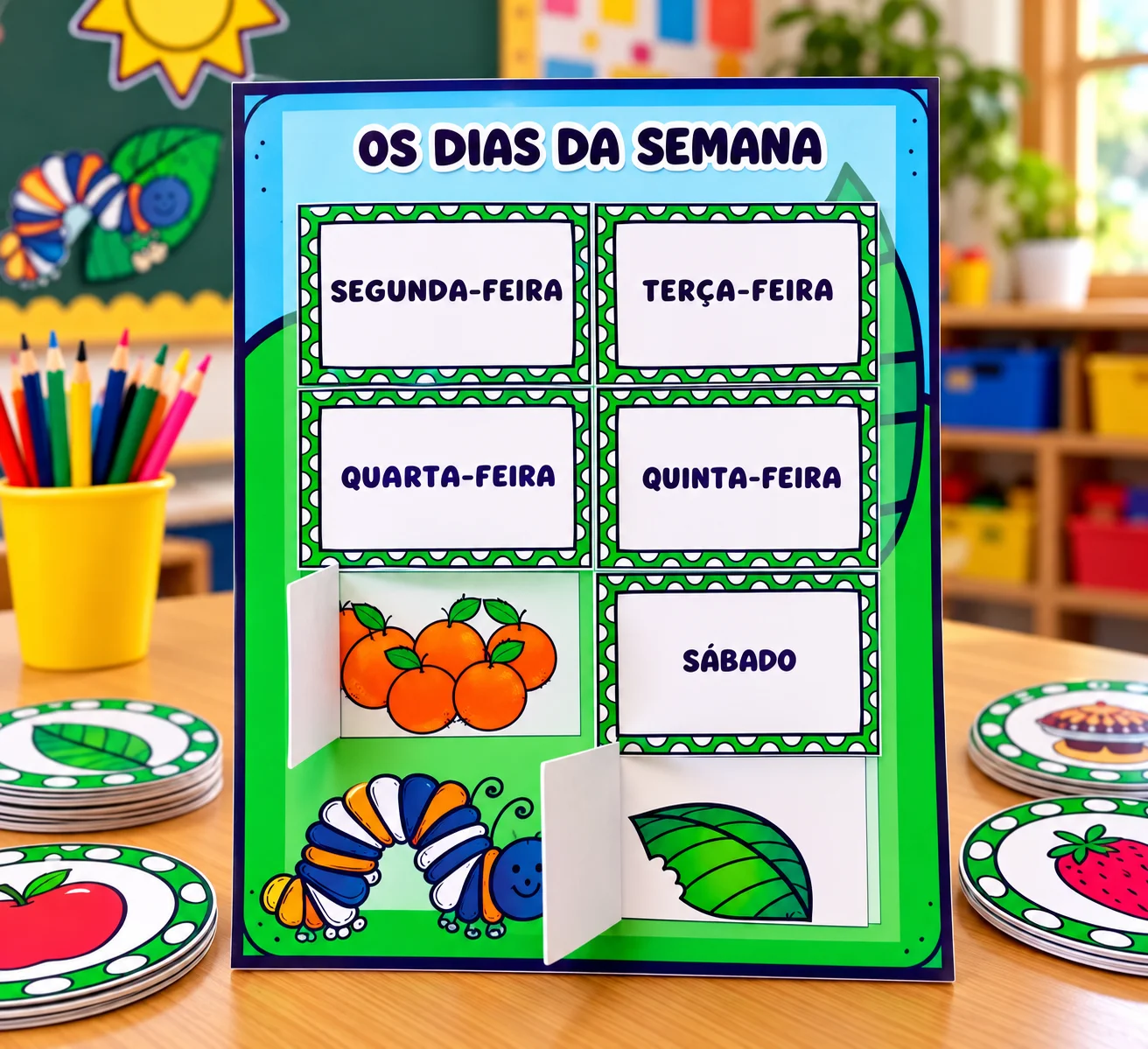 A Lagartinha Comilona – Atividades Pedagógica -Sequência didática — amostra 2: Kit A Lagartinha Comilona com mural…