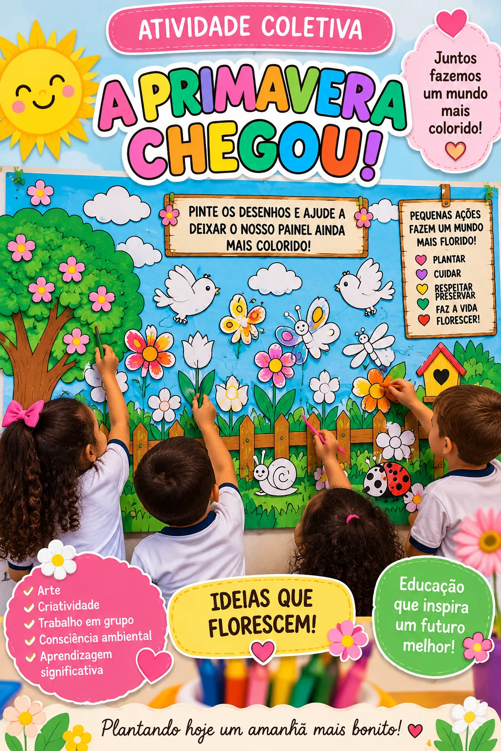 A Primavera Chegou Painel Colaborativo em PDF (cópia) — amostra 4: Painel Coletivo – A Primavera Chegou